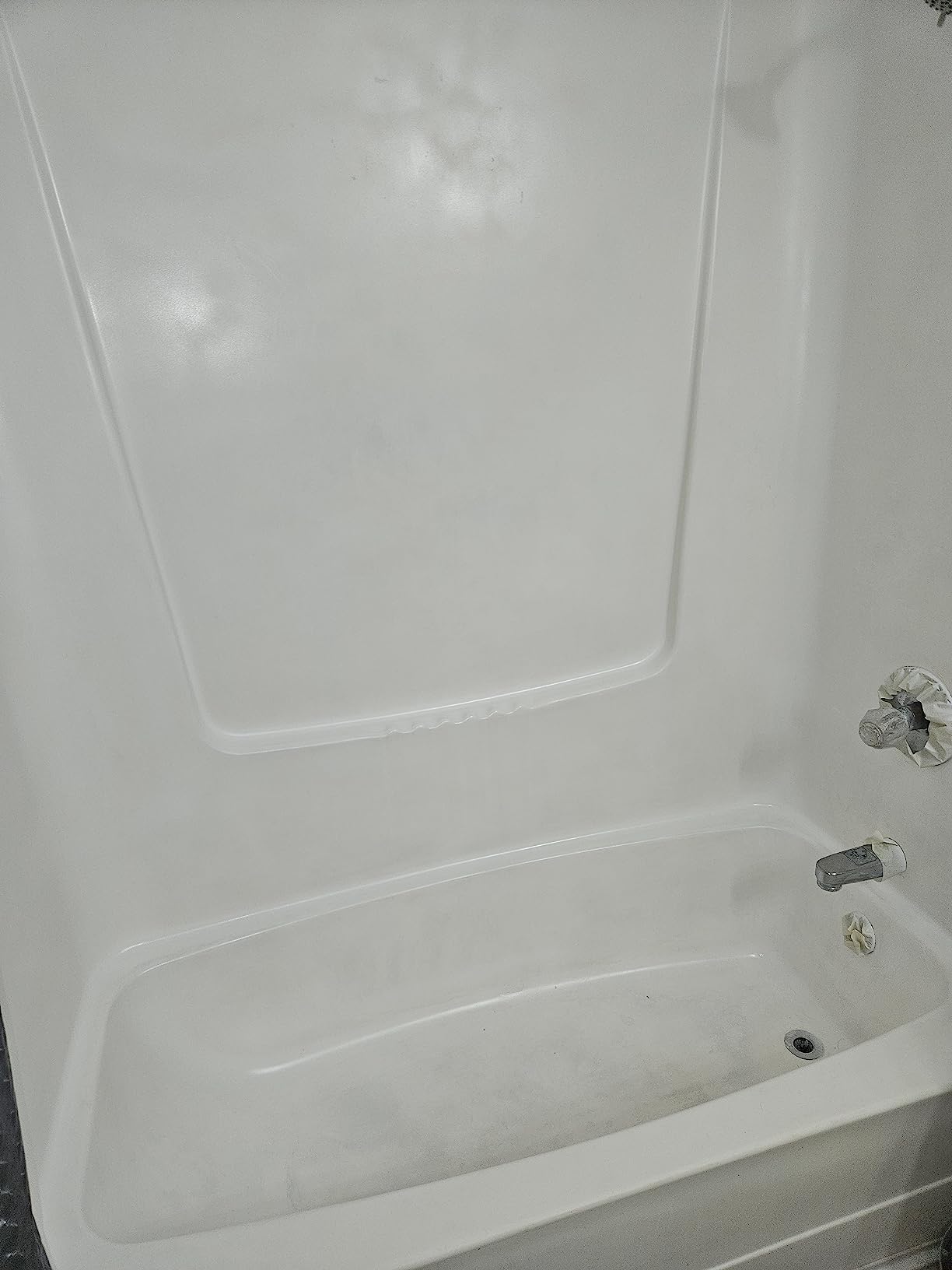 NADAMOO White Bathtub and Tile Refinishing Spray Paint Kit, 450ml (2 Pack), Semi-Gloss DIY Coating for Porcelain, Fiberglass, and Sinks Customer Review NADAMOO White Bathtub and Tile Refinishing Spray Paint Kit, 450ml (2 Pack), Semi-Gloss DIY Coating for Porcelain, Fiberglass, and Sinks - Customer Photo 2