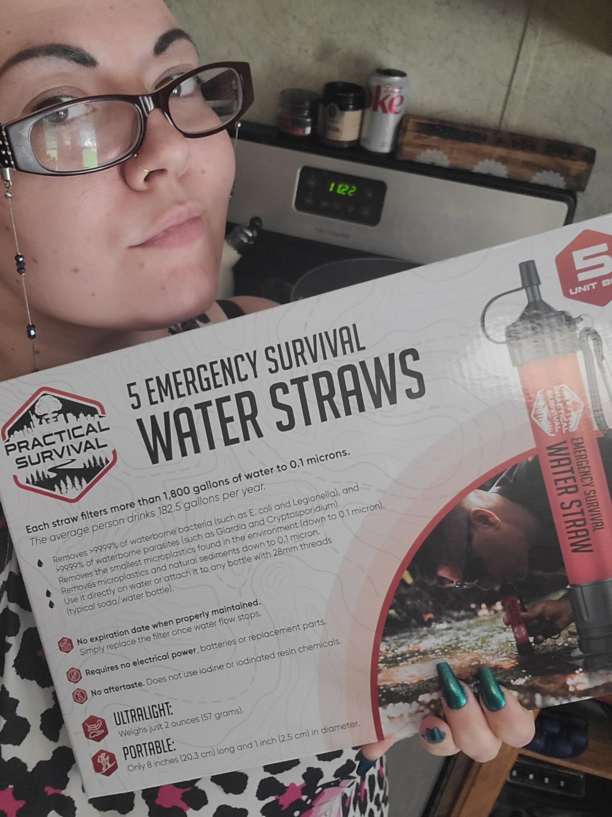 2 High-Capacity Emergency Water Straws – Lightweight, Reusable, 1800-Gallon Filters for Camping, Hiking, Travel, Biking, Survival, and Emergencies. No Expiration Date, Perfect for Preparedness - Customer Photo 2