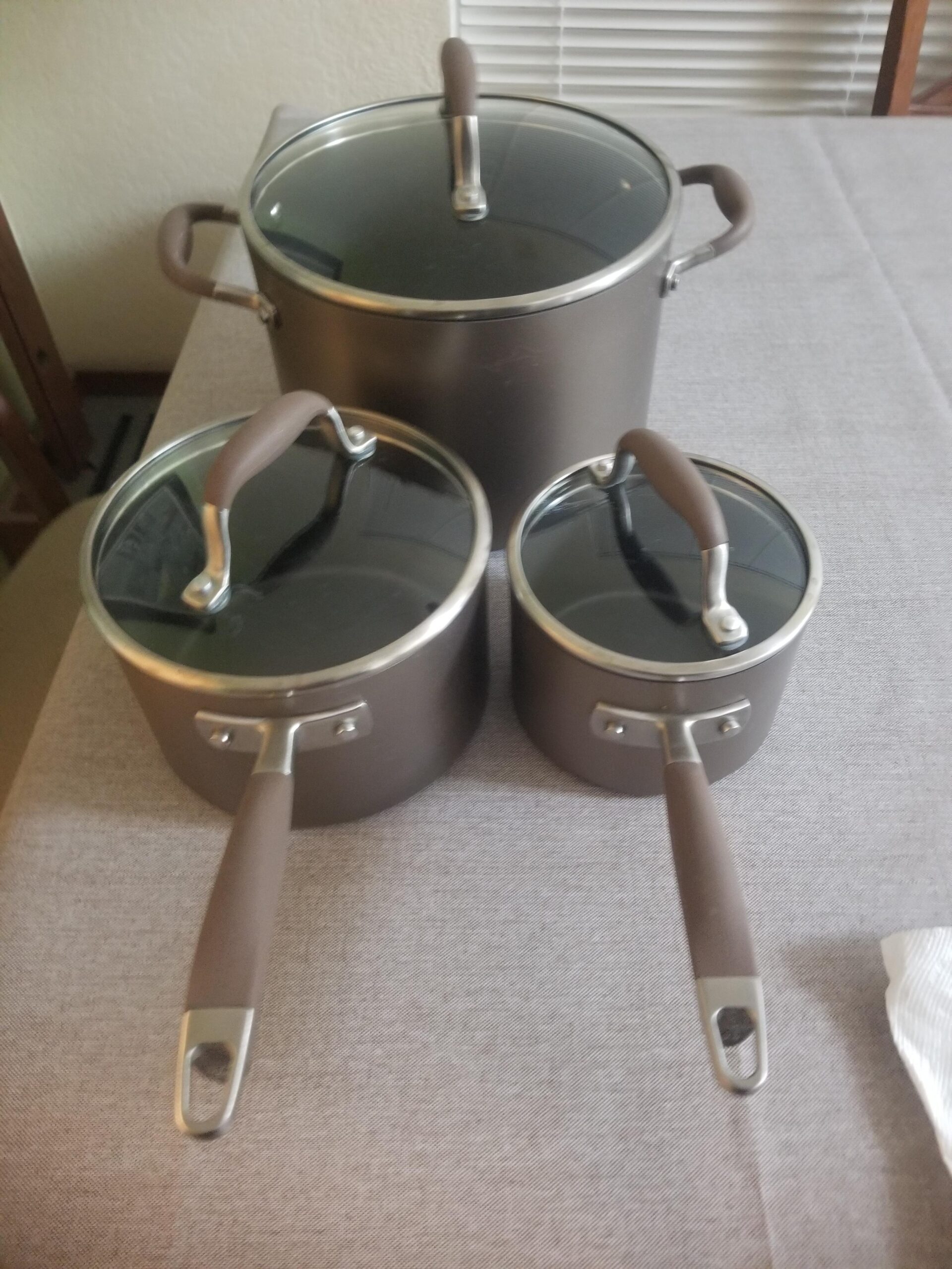 Anolon Advanced Home Hard Anodized Nonstick Cookware/Pots and Pans Set, 9 Piece - Moonstone - Customer Photo 4