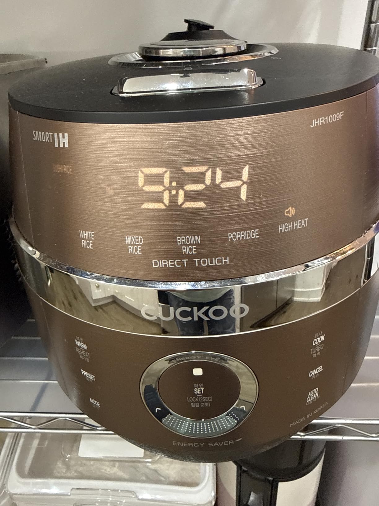 CUCKOO CRP-JHR1009F | 10-Cup (Uncooked) Induction Heating Pressure Rice Cooker | 19 Menu Options, Auto-Clean, Voice Guide, Made in Korea | Copper Customer Review CUCKOO CRP-JHR1009F | 10-Cup (Uncooked) Induction Heating Pressure Rice Cooker | 19 Menu Options, Auto-Clean, Voice Guide, Made in Korea | Copper - Customer Photo 1