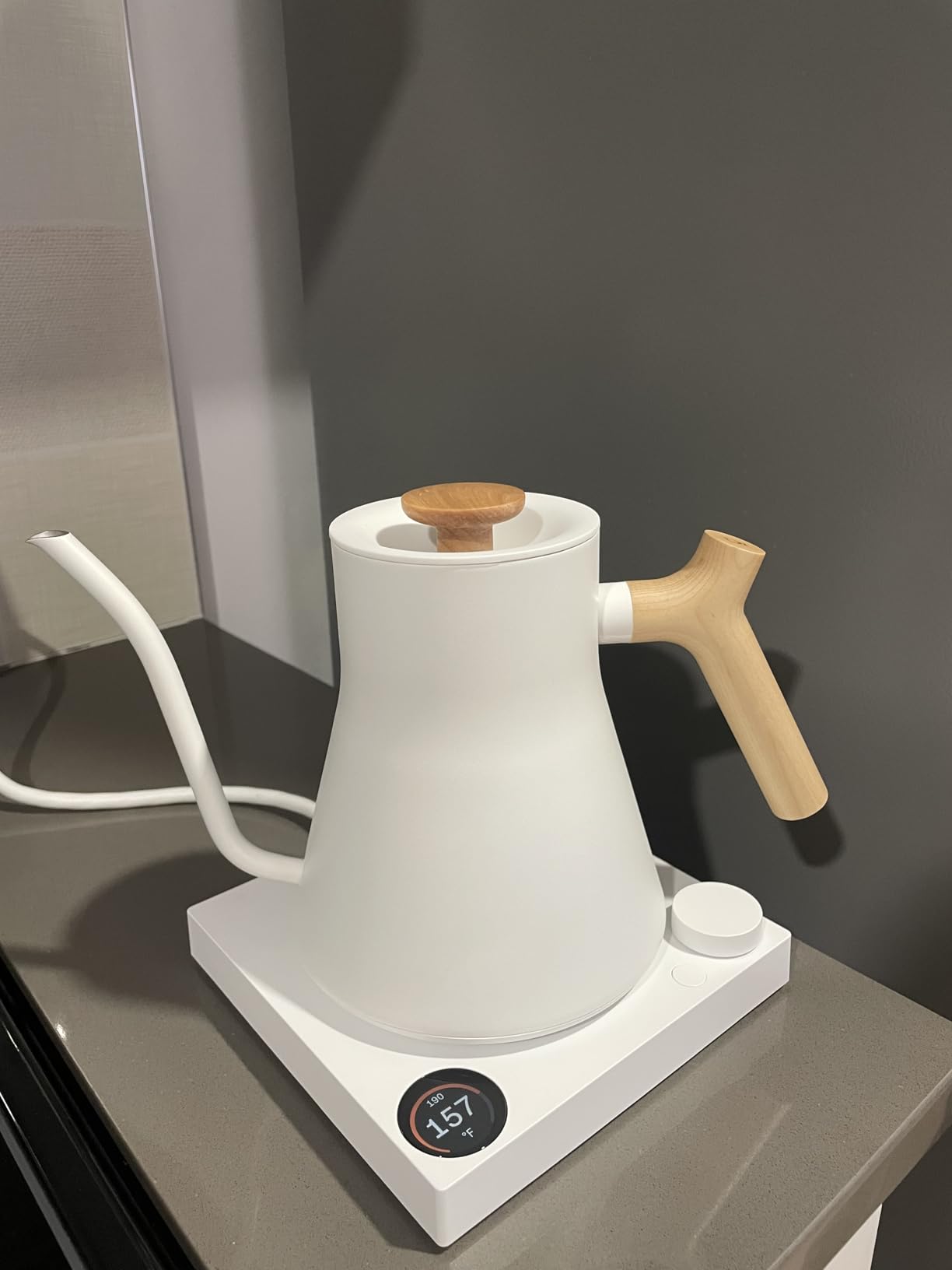 Fellow Stagg EKG Pro Electric Gooseneck Kettle - Pour-Over Coffee and Tea, Quick Heating, Precise Temperature Control, Scheduling, Built-in Brew Timer, Matte Black, 0.9 Liter - Customer Photo 2