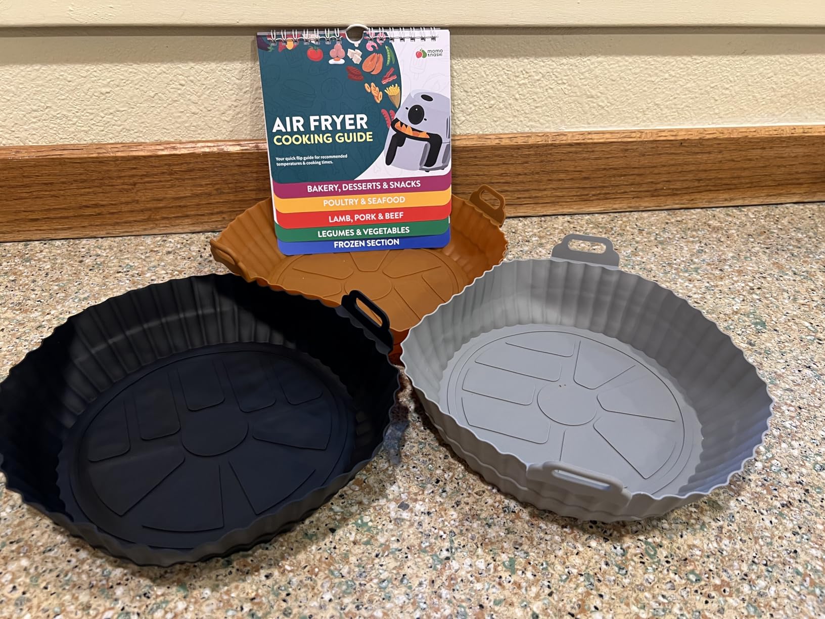 Buauty 3 Pack Air Fryer Silicone Liners 8inch Air Fryer Silicone Pot Reusable Food Grade Silicone Airfryer Liners Baking Basket Accessories Customer Review Buauty 3 Pack Air Fryer Silicone Liners 8inch Air Fryer Silicone Pot Reusable Food Grade Silicone Airfryer Liners Baking Basket Accessories - Customer Photo 1
