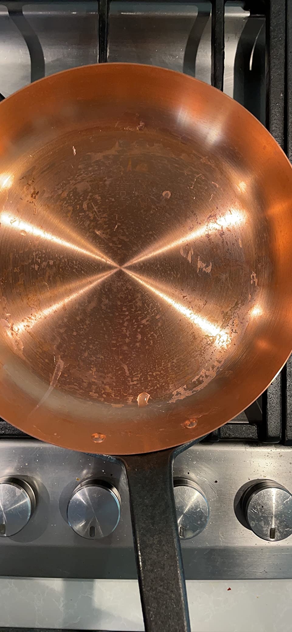 Cuisine Romefort | pure copper frying pan Ø 11 in, thick-walled | skillet made of solid copper without coating (Large) - Customer Photo 1