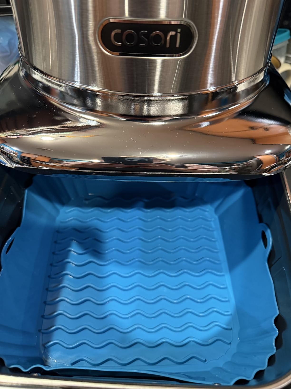 2 PCS Square Silicone Air Fryer Liners - 8 Inch Reusable Air Fryer Pot - Air Fryer Accessories - Air Fryer Inserts for 4 to 7 QT Oven Microwave Accessories Customer Review 2 PCS Square Silicone Air Fryer Liners - 8 Inch Reusable Air Fryer Pot - Air Fryer Accessories - Air Fryer Inserts for 4 to 7 QT Oven Microwave Accessories - Customer Photo 2