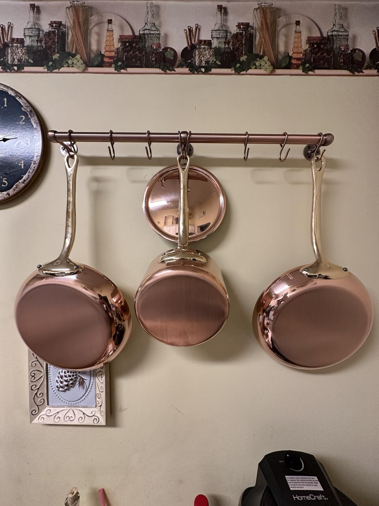 Mauviel M'Heritage 200 B 2mm Polished Copper & Stainless Steel Frying Pan With Brass Handles, 10.24-in, Made In France - Customer Photo 1