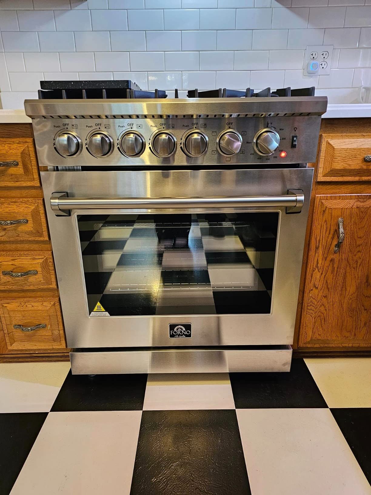 FORNO Lazio Dual Fuel 30″ Inch. Gas Range Electric Oven Freestanding 5 Sealed Burners 69,500 BTU Stove-Top Output, Electric Oven Includes Air Fryer and Griddle Customer Review FORNO Lazio Dual Fuel 30″ Inch. Gas Range Electric Oven Freestanding 5 Sealed Burners 69,500 BTU Stove-Top Output, Electric Oven Includes Air Fryer and Griddle - Customer Photo 1