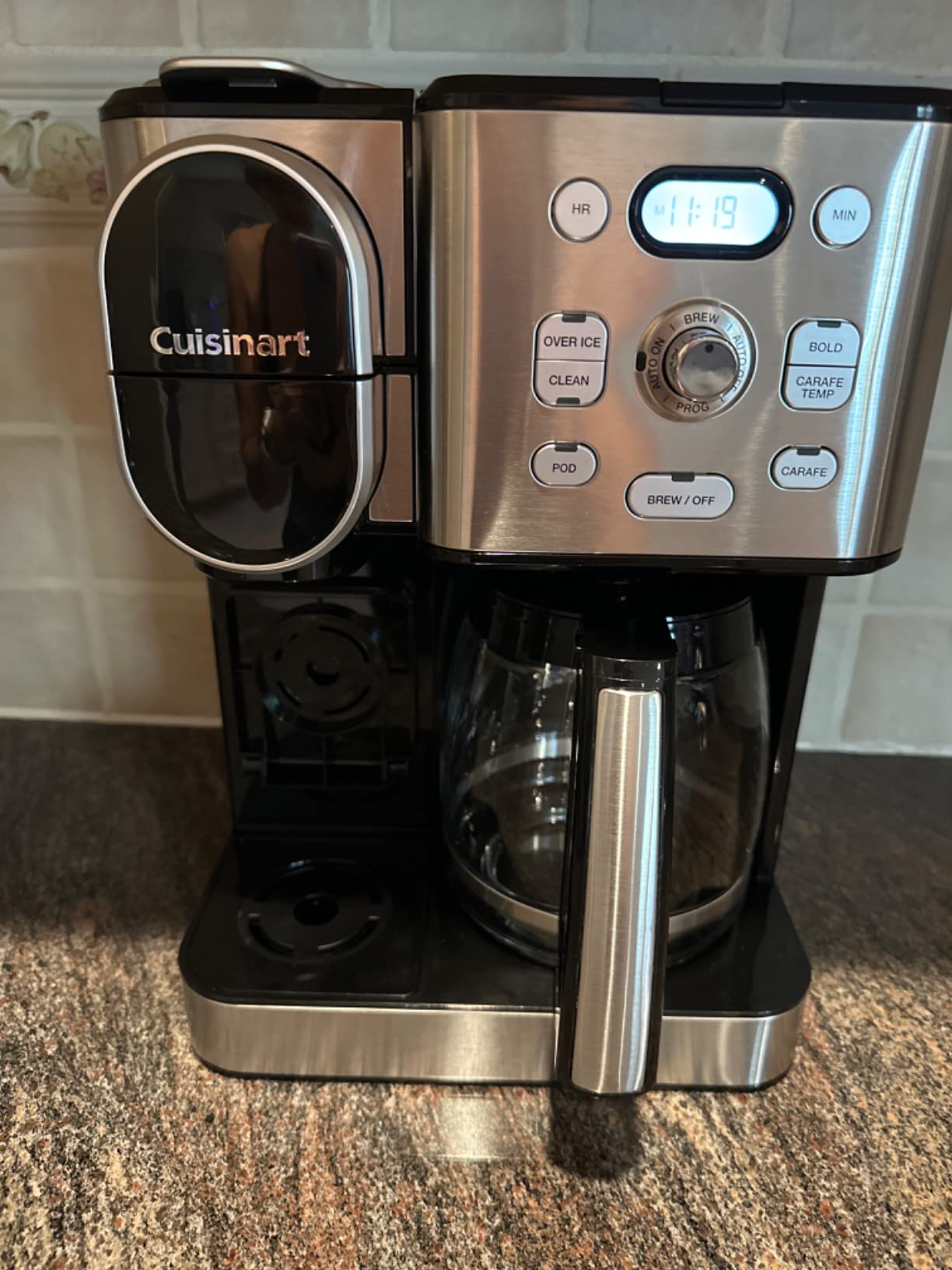 Cuisinart 12-Cup Coffee Maker, Single-Serve Brewer Glass Carafe, Automatic Hot & Iced Coffee Machine, Brew Strength Control and Pause, SS-16, Stainless Steel Customer Review Cuisinart 12-Cup Coffee Maker, Single-Serve Brewer Glass Carafe, Automatic Hot & Iced Coffee Machine, Brew Strength Control and Pause, SS-16, Stainless Steel - Customer Photo 1