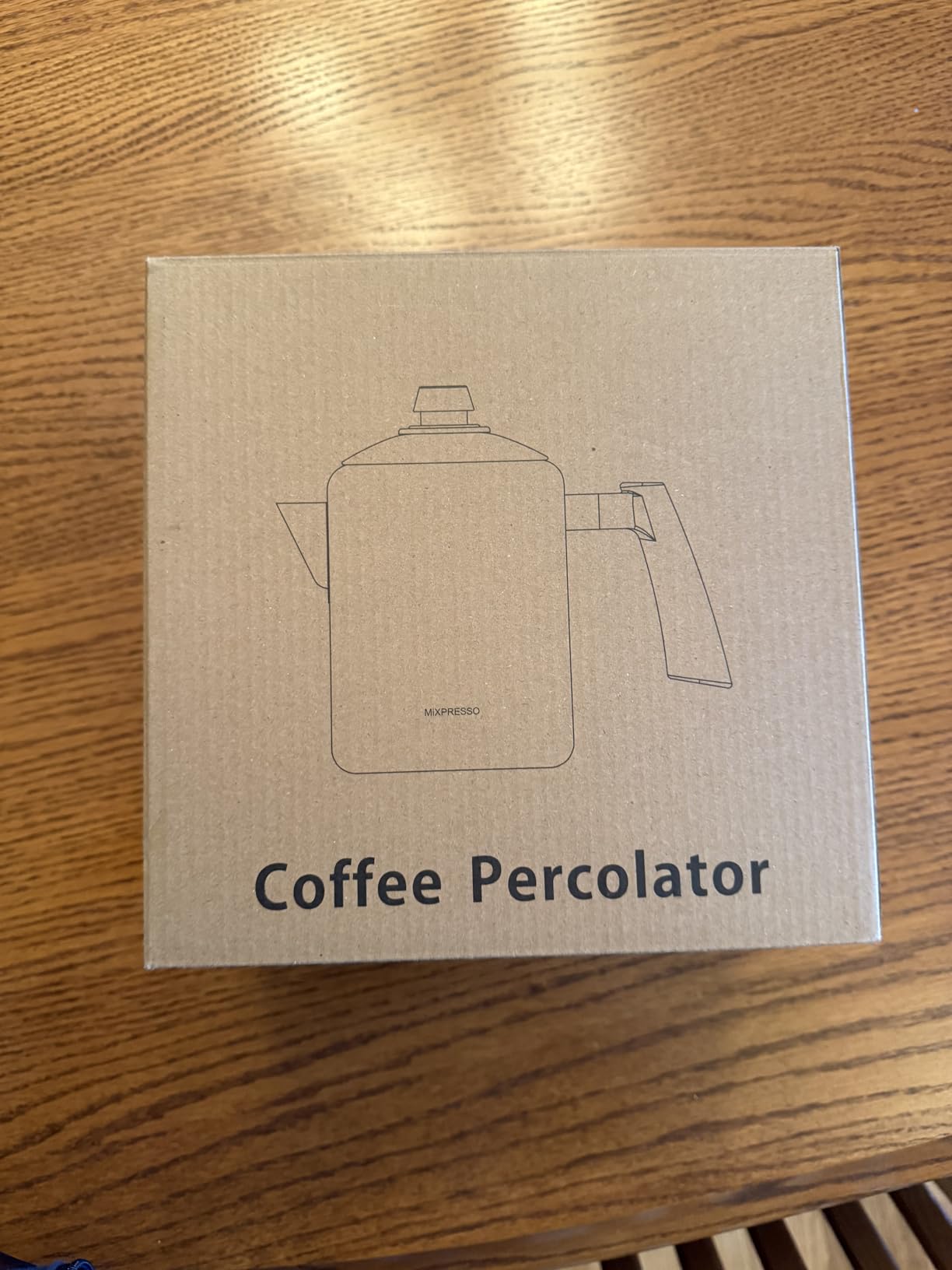 Mixpresso Stainless Steel Coffee Percolator Stovetop, 52 oz Classic Percolator Coffee Pot, Great For Camping Pot, 12 Cup Stove Top Espresso Maker, Cool-Touch Handle Customer Review Mixpresso Stainless Steel Coffee Percolator Stovetop, 52 oz Classic Percolator Coffee Pot, Great For Camping Pot, 12 Cup Stove Top Espresso Maker, Cool-Touch Handle - Customer Photo 1