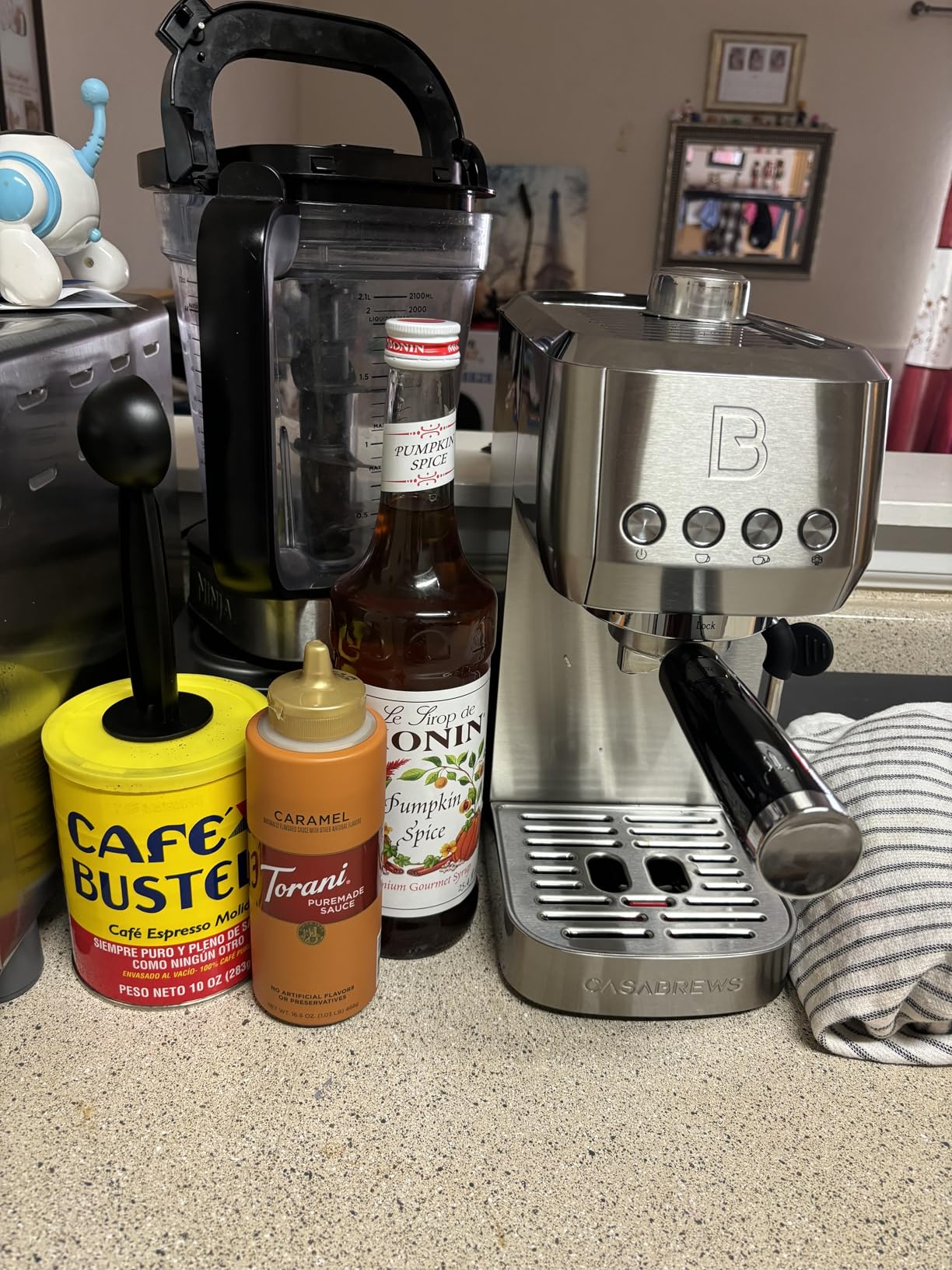 CASABREWS 3700 Essential Espresso Machine 20 Bar, Stainless Steel Cappuccino & Latte Machine with Steam Frother for Home, 43.9oz Water Tank, Coffee Gift for Women & Men, Silver Customer Review CASABREWS 3700 Essential Espresso Machine 20 Bar, Stainless Steel Cappuccino & Latte Machine with Steam Frother for Home, 43.9oz Water Tank, Coffee Gift for Women & Men, Silver - Customer Photo 1