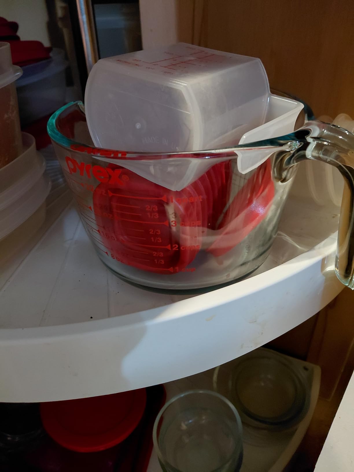 Pyrex 4-Cup Glass Measuring Cup For Baking and Cooking, Dishwasher, Freezer, Microwave, and Preheated Oven Safe, Essential Kitchen Tools Customer Review Pyrex 4-Cup Glass Measuring Cup For Baking and Cooking, Dishwasher, Freezer, Microwave, and Preheated Oven Safe, Essential Kitchen Tools - Customer Photo 2