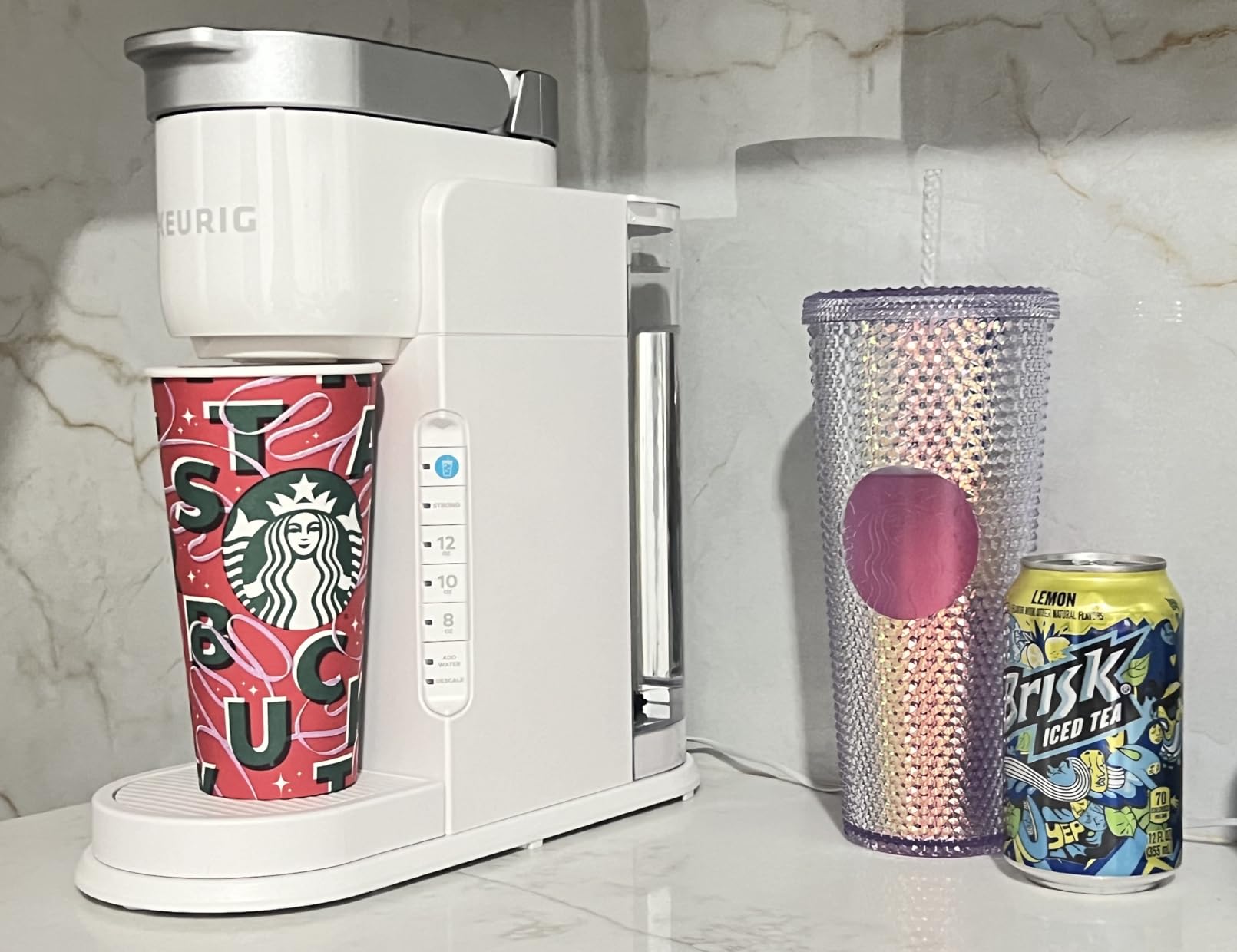 Keurig K-Iced Coffee Maker, Single Serve K-Cup Pod Iced Coffee Maker, With Hot and Cold Coffee Capabilities, Brews Any K-Cup Pod, Gray Customer Review Keurig K-Iced Coffee Maker, Single Serve K-Cup Pod Iced Coffee Maker, With Hot and Cold Coffee Capabilities, Brews Any K-Cup Pod, Gray - Customer Photo 2