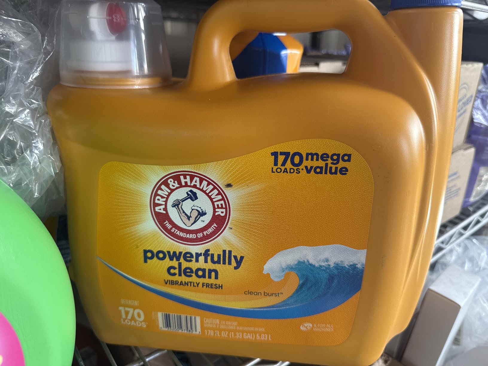 ARM & HAMMER Liquid Laundry Detergent, Clean Burst Fresh, 170 fl oz, 170 Loads, HE Laundry Detergent Liquid - Customer Photo 1