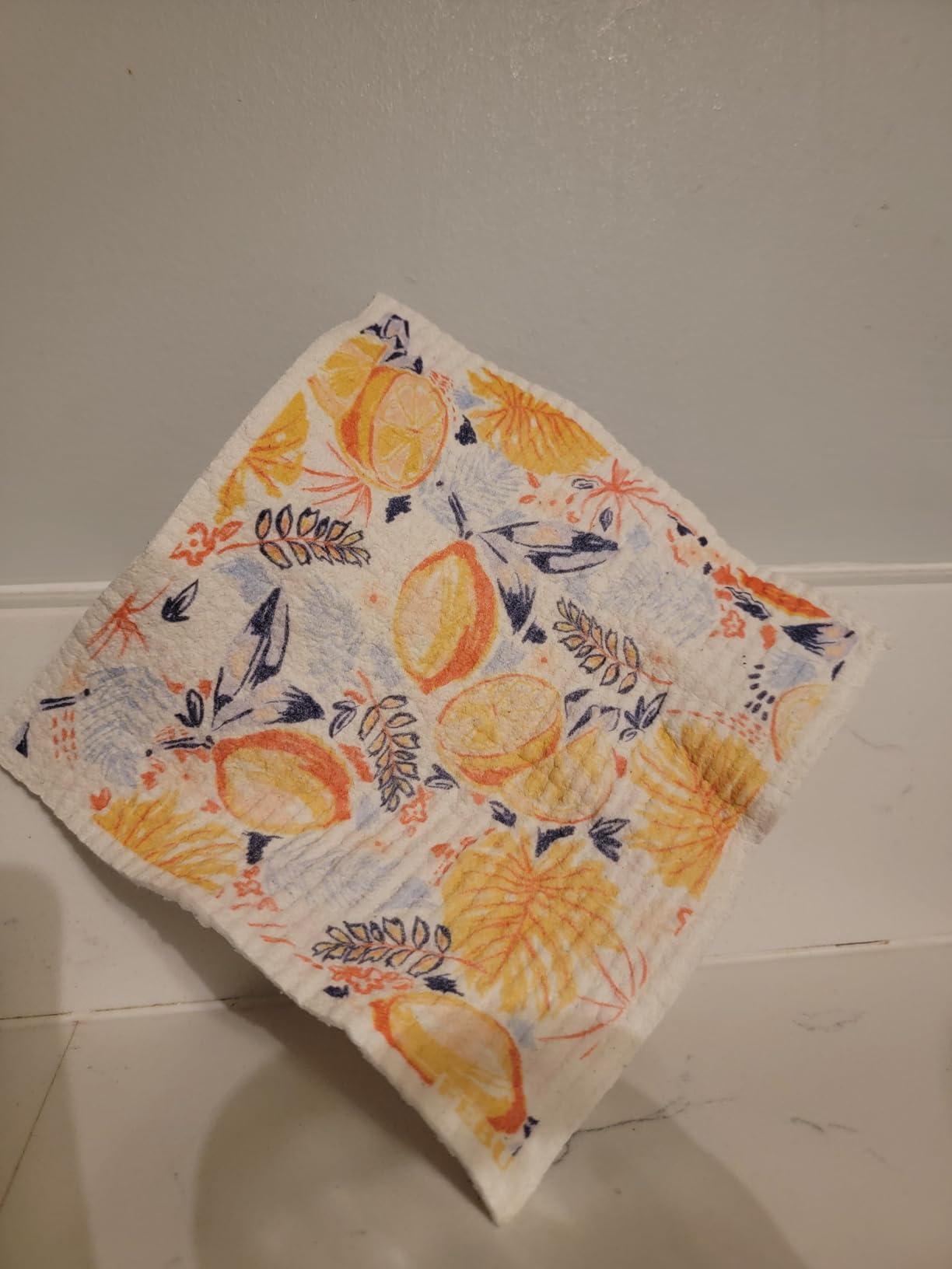 FEBU Swedish Dishcloths for Kitchen | 5 Pack Eastern Reusable Paper Towels Washable | Swedish Dish Towels | Non-Scratch Cellulose Sponge Cloths | No Odor, Biodegradable Cleaning Cloths - Customer Photo 1