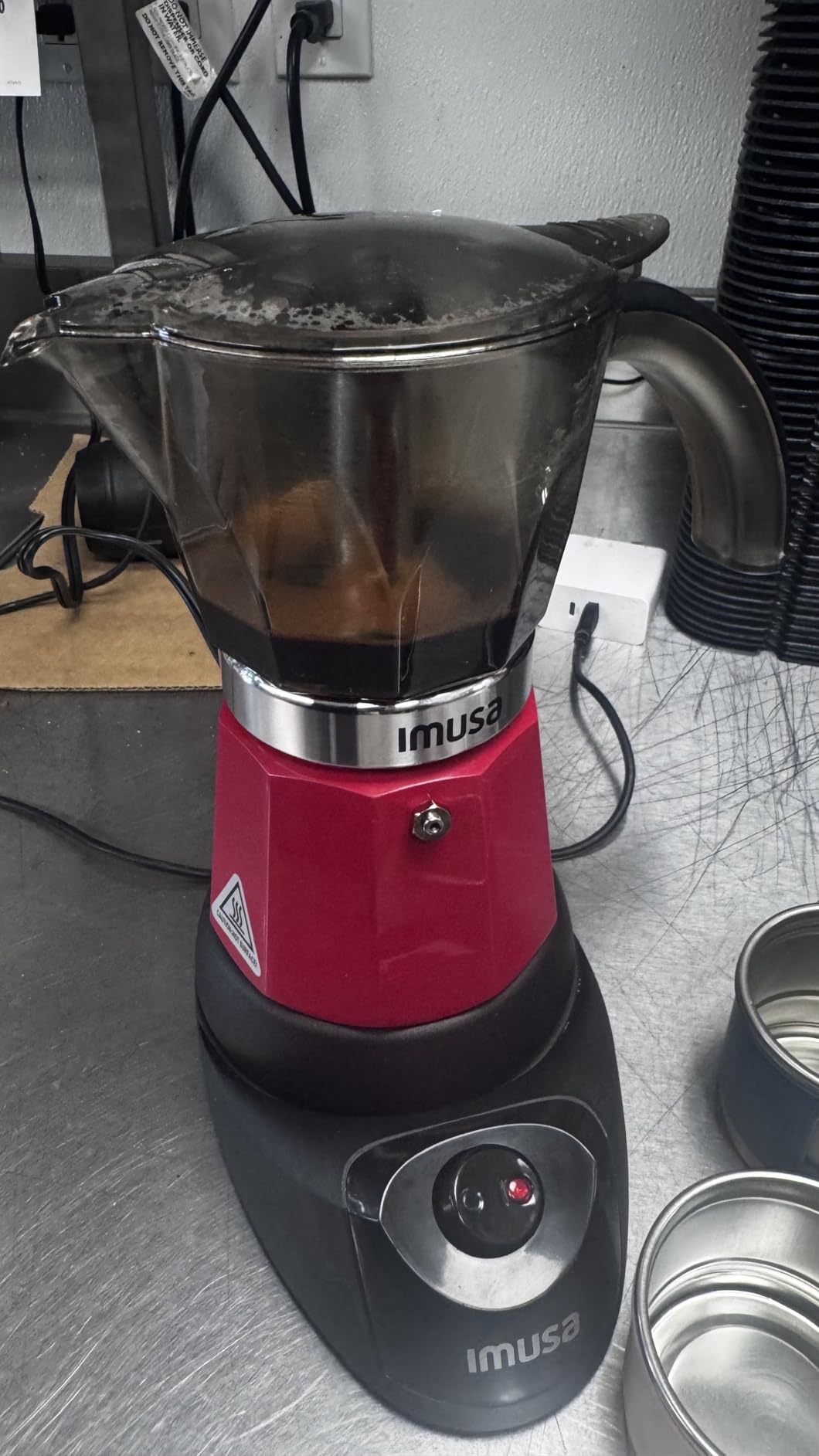 IMUSA 6 or 3 Cup Electric Espresso Maker Black Coffee Machine for Cuban Coffee, Moka and Espresso Drinks - Customer Photo 1