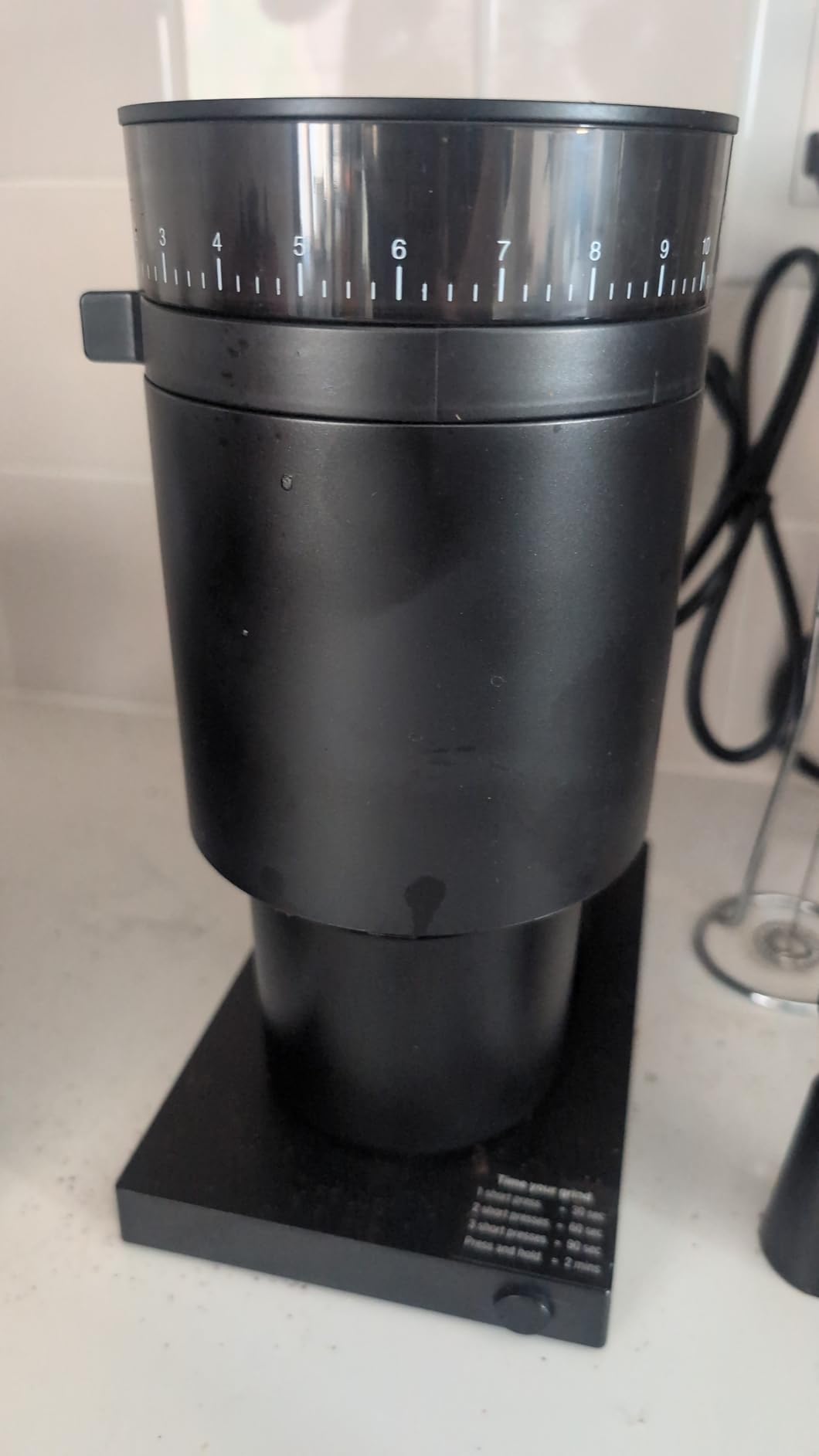 Fellow Opus Conical Burr Coffee Grinder - All Purpose Electric - Espresso Grinder with 41 Settings for Drip, French Press, & Cold Brew - Matte Black - Customer Photo 5