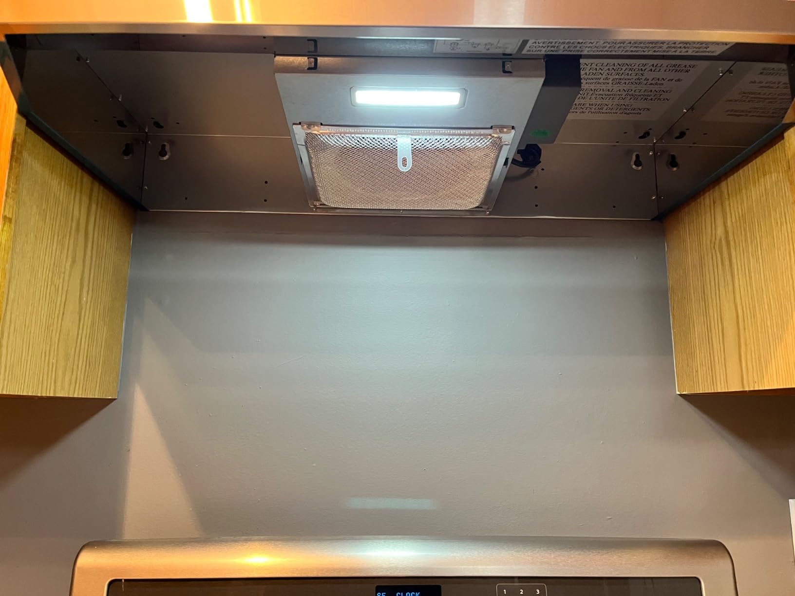 FIREGAS 30 inch Range Hood Under Cabinet, Ducted/Ductless Convertible Stainless Steel Kitchen Range Hood with Rocker Button Control, 2 Speed Exhaust Fan, 300 CFM Aluminum Filter Included - Customer Photo 3