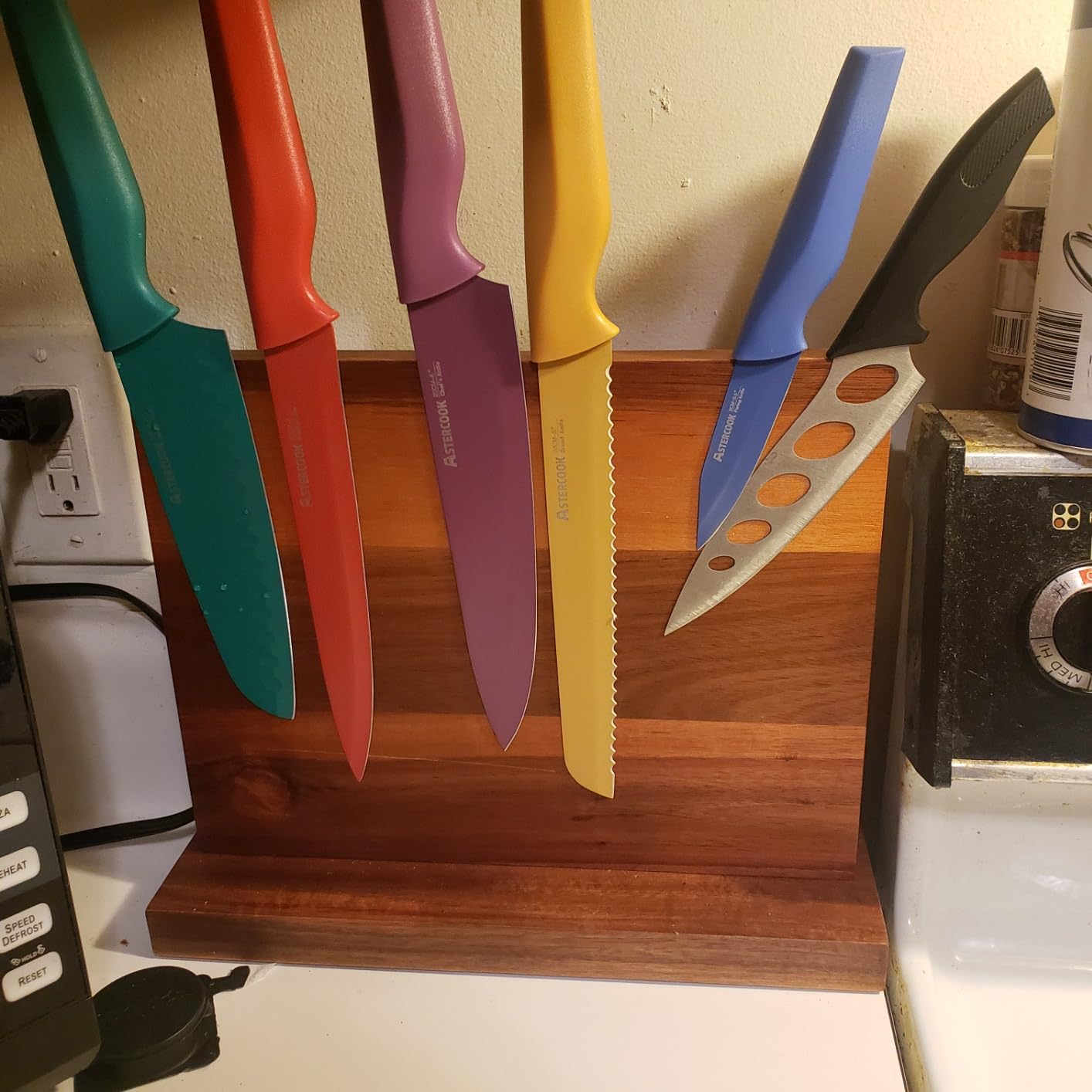 Astercook Knife Set, 12 Pcs Color-Coded Kitchen Knives Set, 6 Color Anti-Rust Coating Stainless Steel Chef Knife Sets with 6 Blade Guards Dishwasher Safe - Customer Photo 5