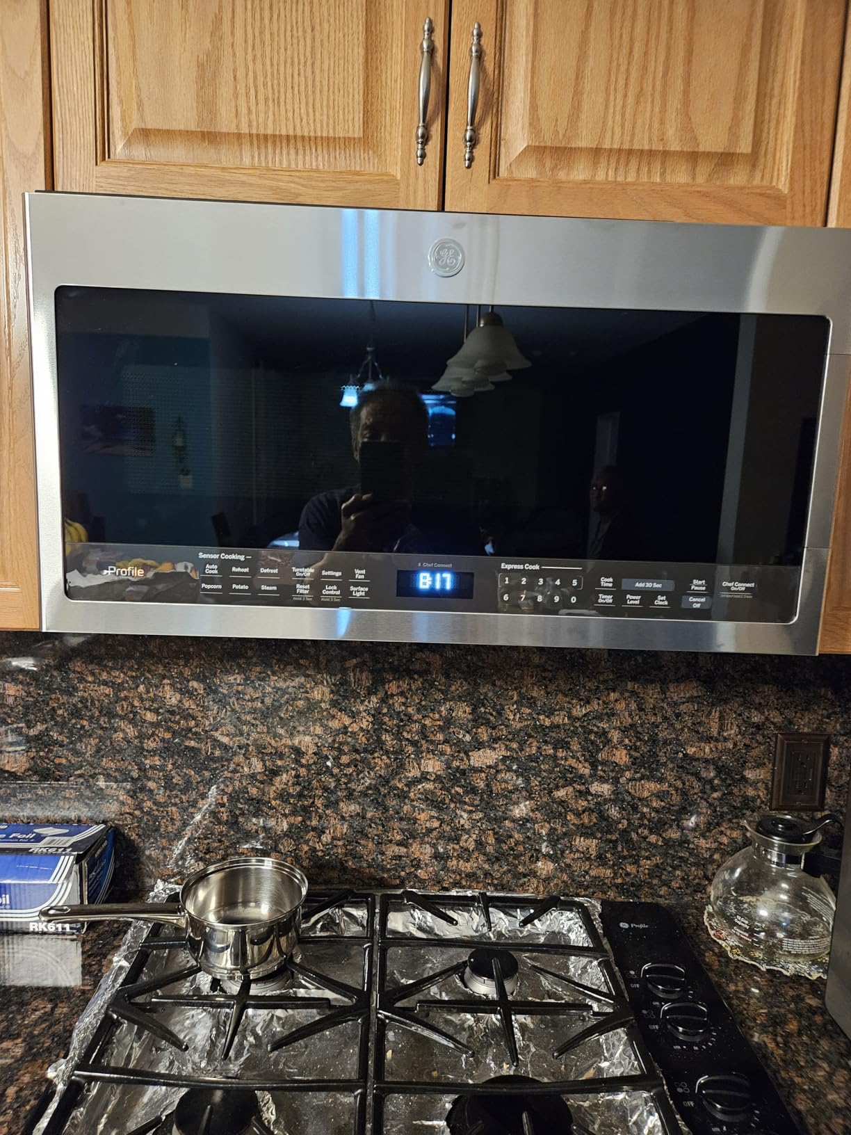 GE PVM9005SJSS Profile 2.1 Cu. Ft. Over-the-Range Sensor Microwave Oven Stainless Steel Bundle with 2 YR CPS Enhanced Protection Pack - Customer Photo 2