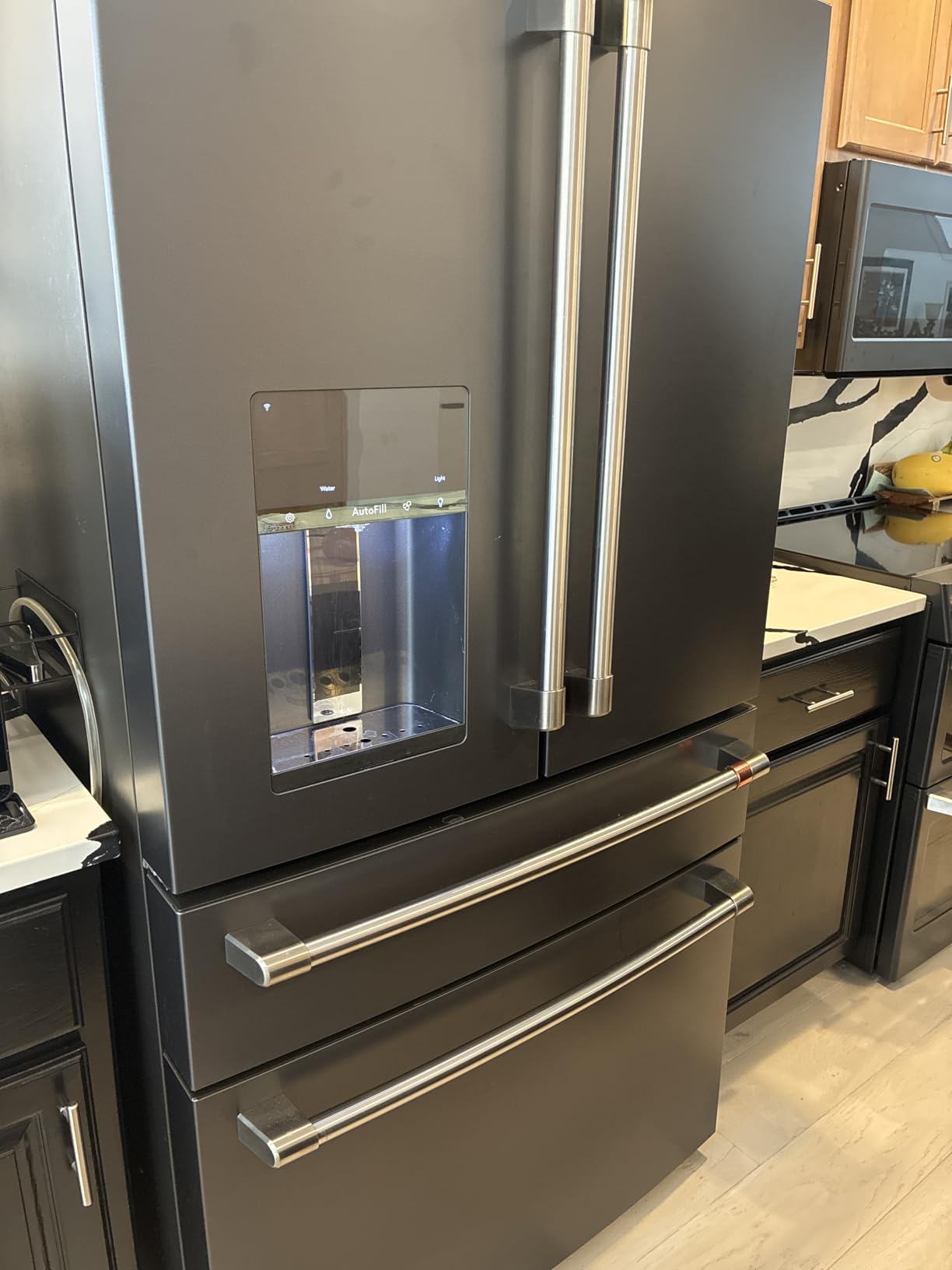 Cafe CXE22DP2PS1 22.3 Cu. Ft. Stainless French Door Counter Depth Smart Refrigerator Customer Review Cafe CXE22DP2PS1 22.3 Cu. Ft. Stainless French Door Counter Depth Smart Refrigerator - Customer Photo 2