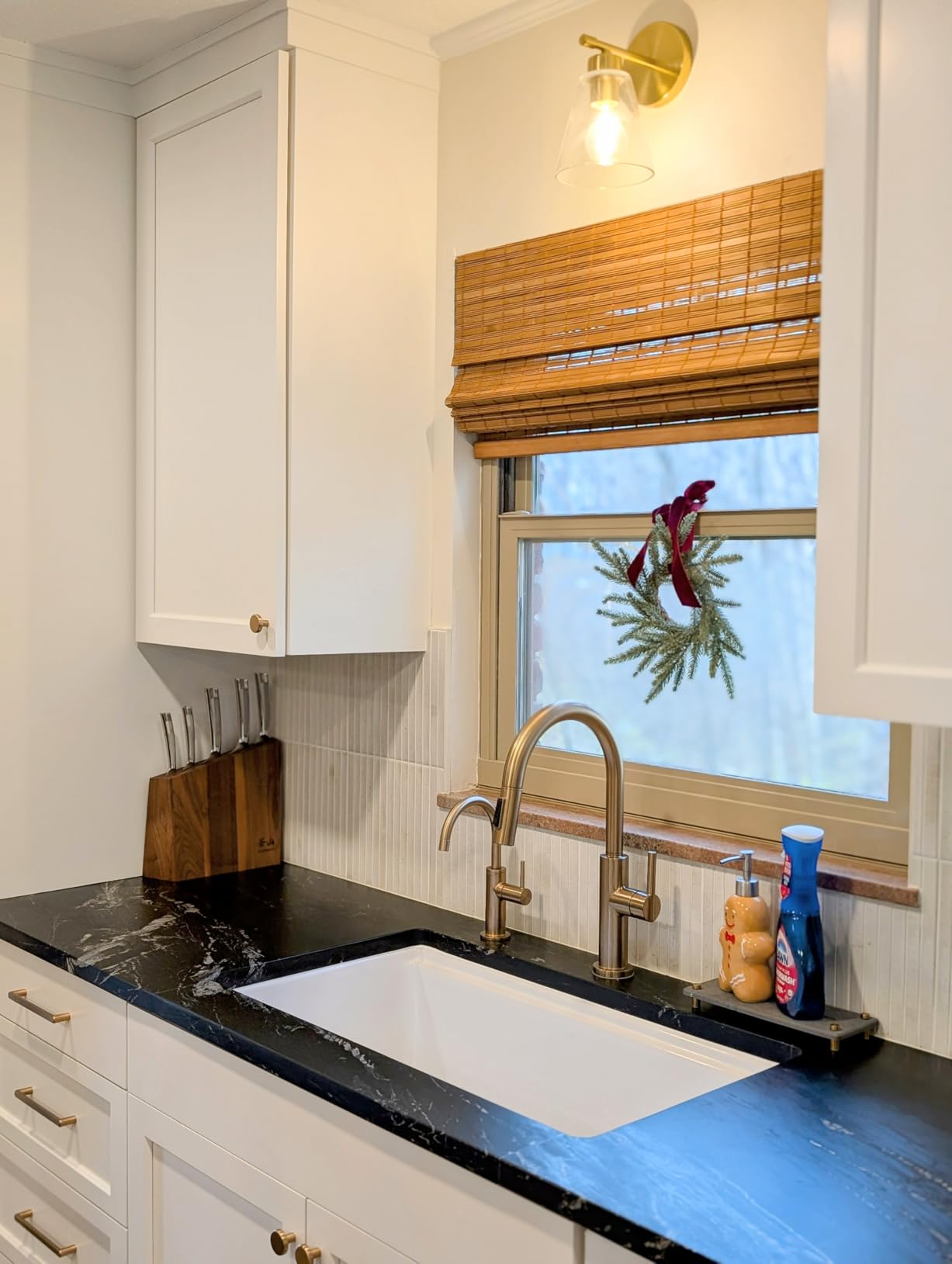 White Undermount Kitchen Sink 32 Inch - Large Topmount Fireclay Drop In Sink 32