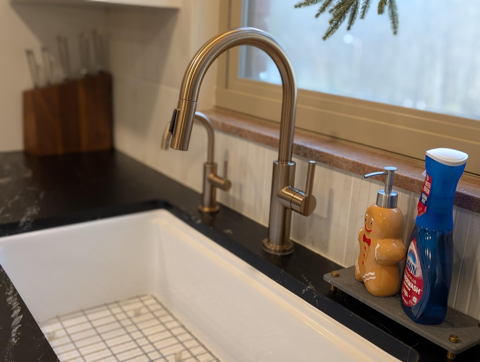 White Undermount Kitchen Sink 32 Inch - Large Topmount Fireclay Drop In Sink 32