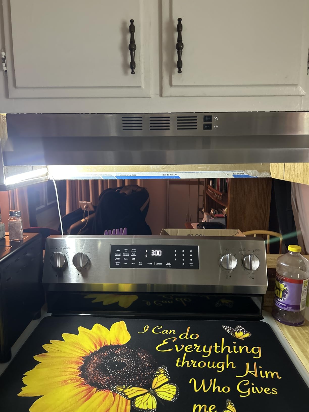 Range Hood 30 inch Under Cabinet, Stainless Steel Kitchen Vent Hood 280CFM, Built-in Kitchen Stove Hood w/Rocker Button Control, Ducted/Ductless Convertible Duct, 2 Speeds Fan, Bright LED Light Customer Review Range Hood 30 inch Under Cabinet, Stainless Steel Kitchen Vent Hood 280CFM, Built-in Kitchen Stove Hood w/Rocker Button Control, Ducted/Ductless Convertible Duct, 2 Speeds Fan, Bright LED Light - Customer Photo 1