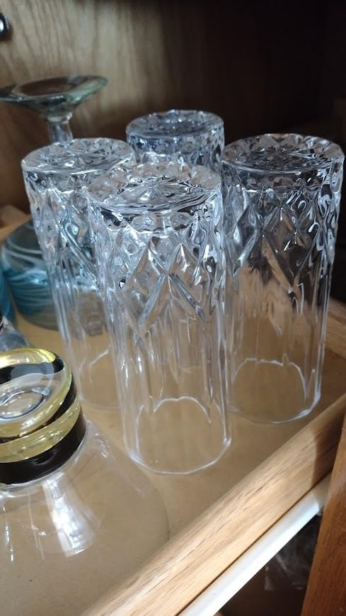 Viski Admiral Highball Glasses, Crystal Drinking Glasses, Elegant Glassware for Whiskey, Vodka, Cocktails, Perfect for Home Bars, Indoor & Outdoor Parties, Stylish Drinkware, 9 oz, Set of 4 - Customer Photo 1