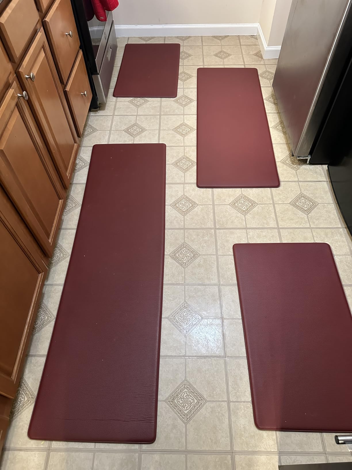 StepRite Kitchen Mats, 2PCS Kitchen Rugs, Cushioned Anti Fatigue Kitchen Mats for Floor, Non-Slip Standing Desk Mat, Waterproof Kitchen Rug Set for Kitchen, Floor, Office, 17.3 StepRite Kitchen Mats, 2PCS Kitchen Rugs, Cushioned Anti Fatigue Kitchen Mats for Floor, Non-Slip Standing Desk Mat, Waterproof Kitchen Rug Set for Kitchen, Floor, Office, 17.3
