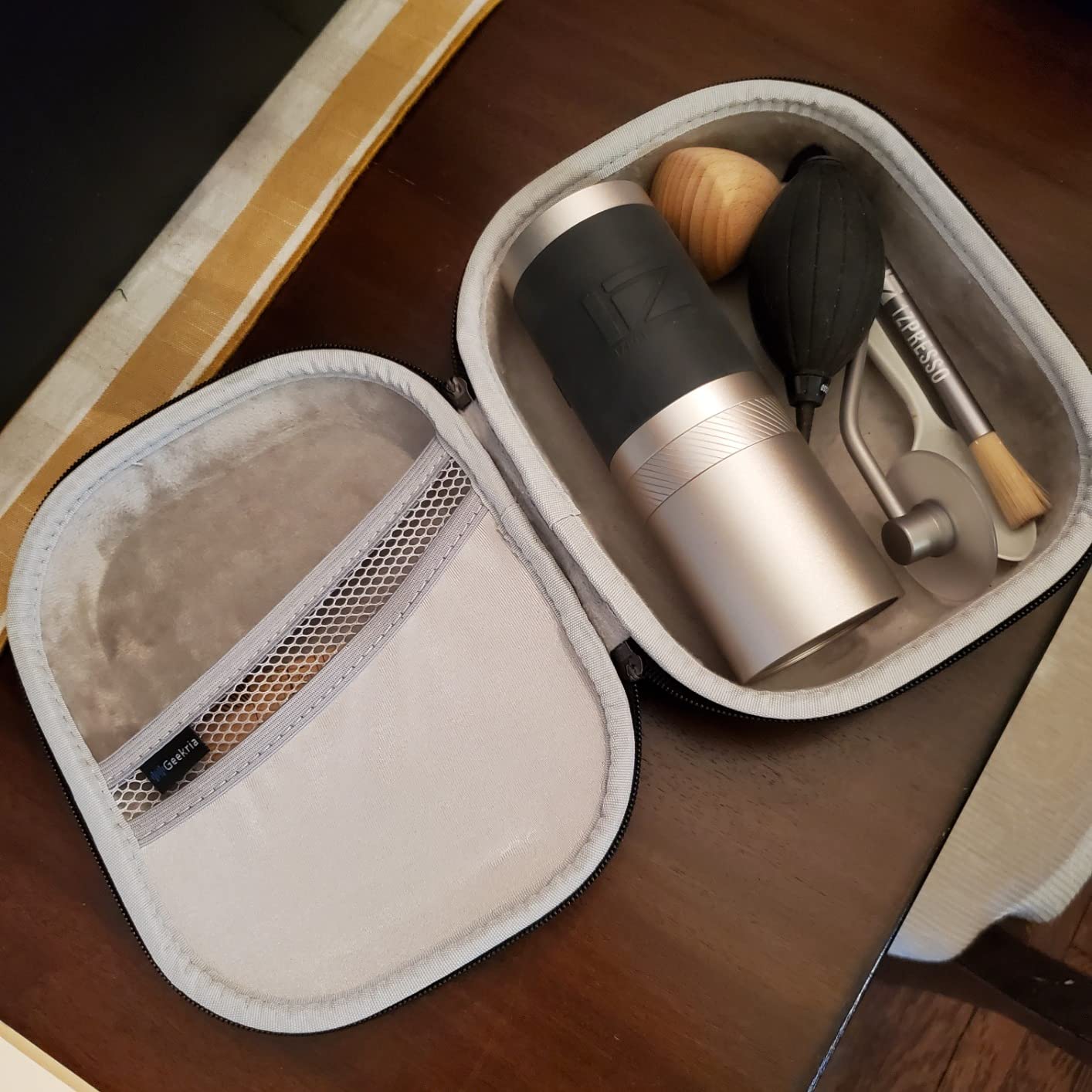 1Zpresso J Manual Coffee Grinder Silver Capacity 35g with Assembly Stainless Steel Conical Burr - Numerical Internal Adjustable Setting - Customer Photo 4