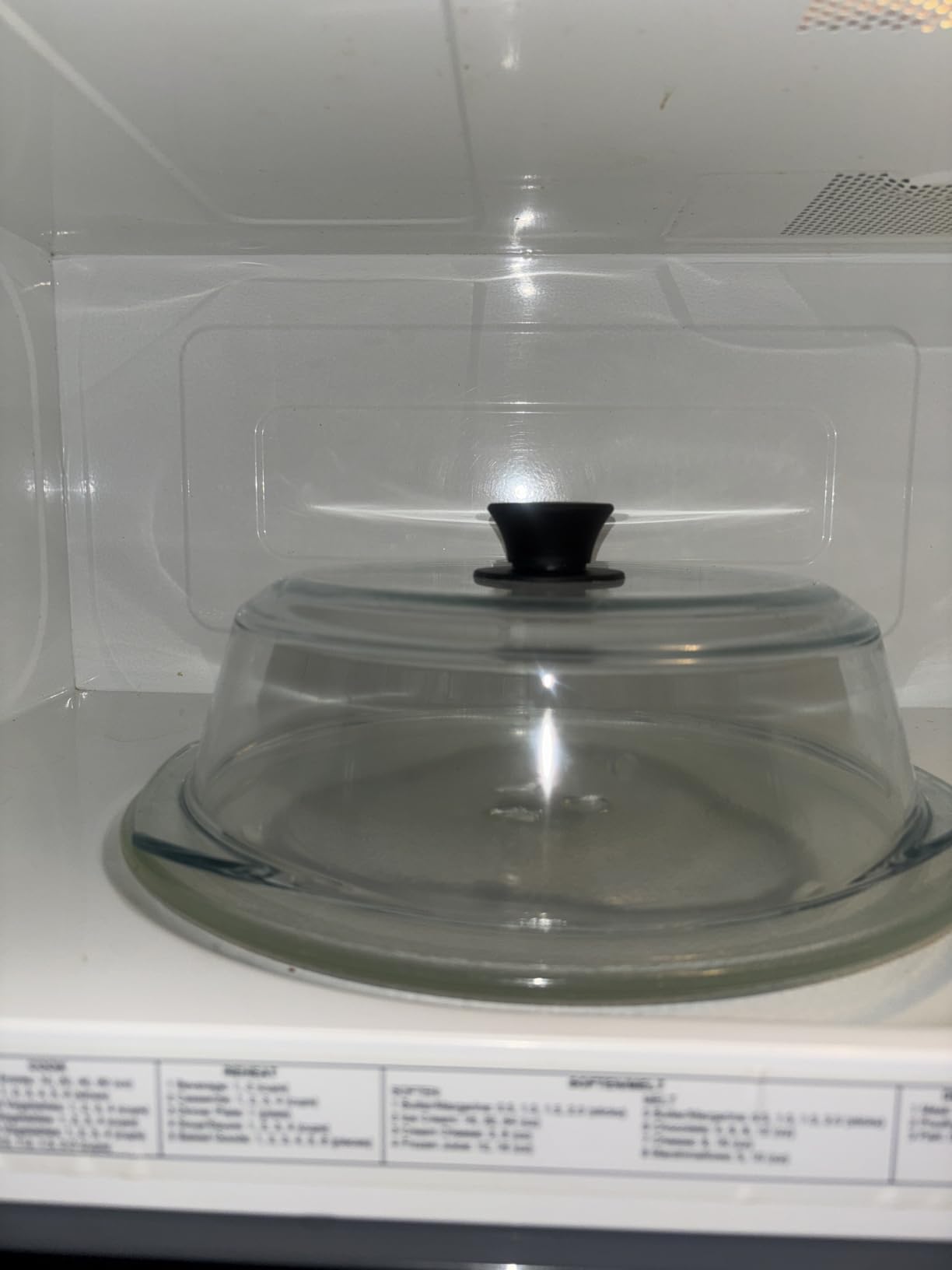 Le'raze Tall Glass Microwave Splatter Cover for Food - Cookware & Bakeware Serving Dish Cover, Plate Guard Lid with Easy Grip Silicone Handle Knob - 100% Food Grade BPA Free & Dishwasher Safe - 10in - Customer Photo 4