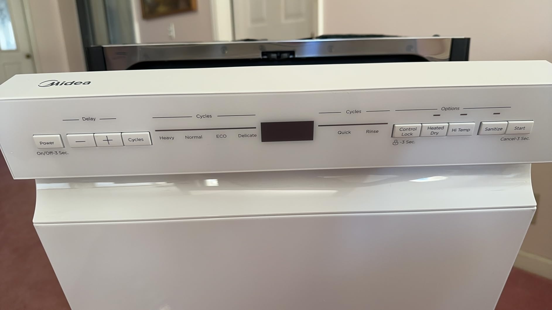 Midea MDF18A1AST Built-in Dishwasher with 8 Place Settings, 6 Washing Programs, Stainless Steel Tub, Heated Dry, Energy Star - Customer Photo 2