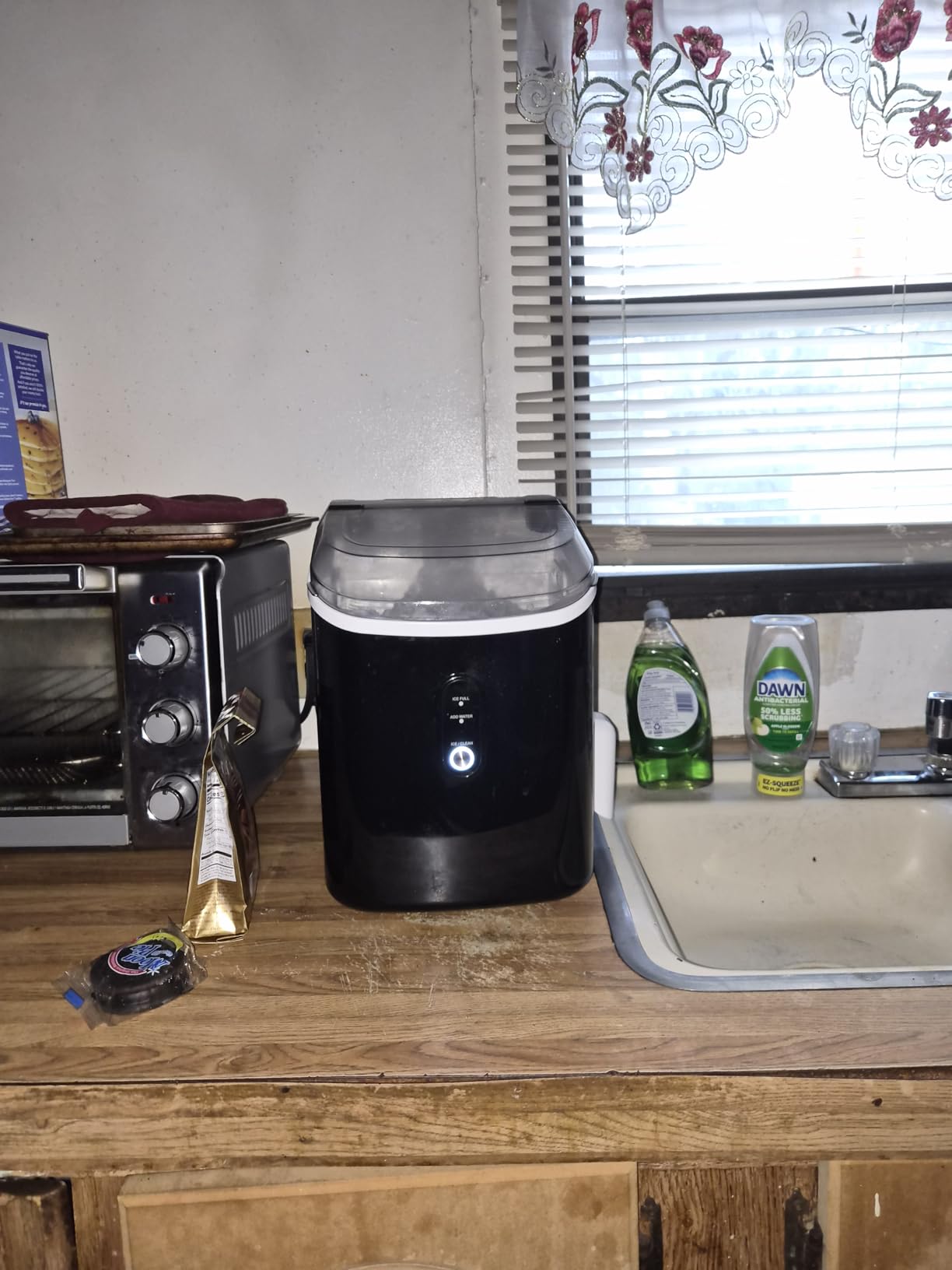 Silonn Nugget Ice Maker Countertop, Pellet Ice Machine with Self-Cleaning Function, Sonic Ice Maker Produces 33lbs of Chewable Ice in 24 Hours, Ideal for Home Kitchen and Office (Stainless Steel-17T) - Customer Photo 2