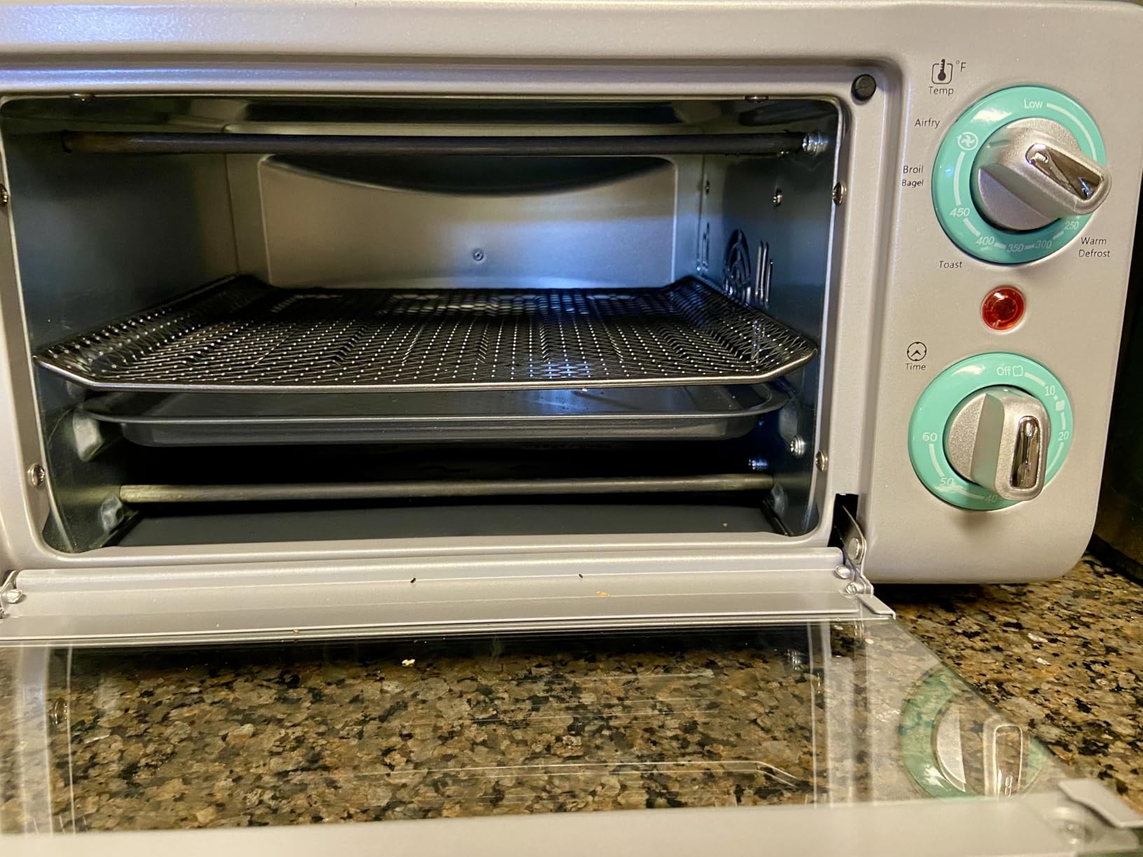 GreenLife Countertop Toaster Oven Air Fryer Stainless Steel, Healthy Ceramic Nonstick, PFAS Free, Tray & Basket Customer Review GreenLife Countertop Toaster Oven Air Fryer Stainless Steel, Healthy Ceramic Nonstick, PFAS Free, Tray & Basket - Customer Photo 1