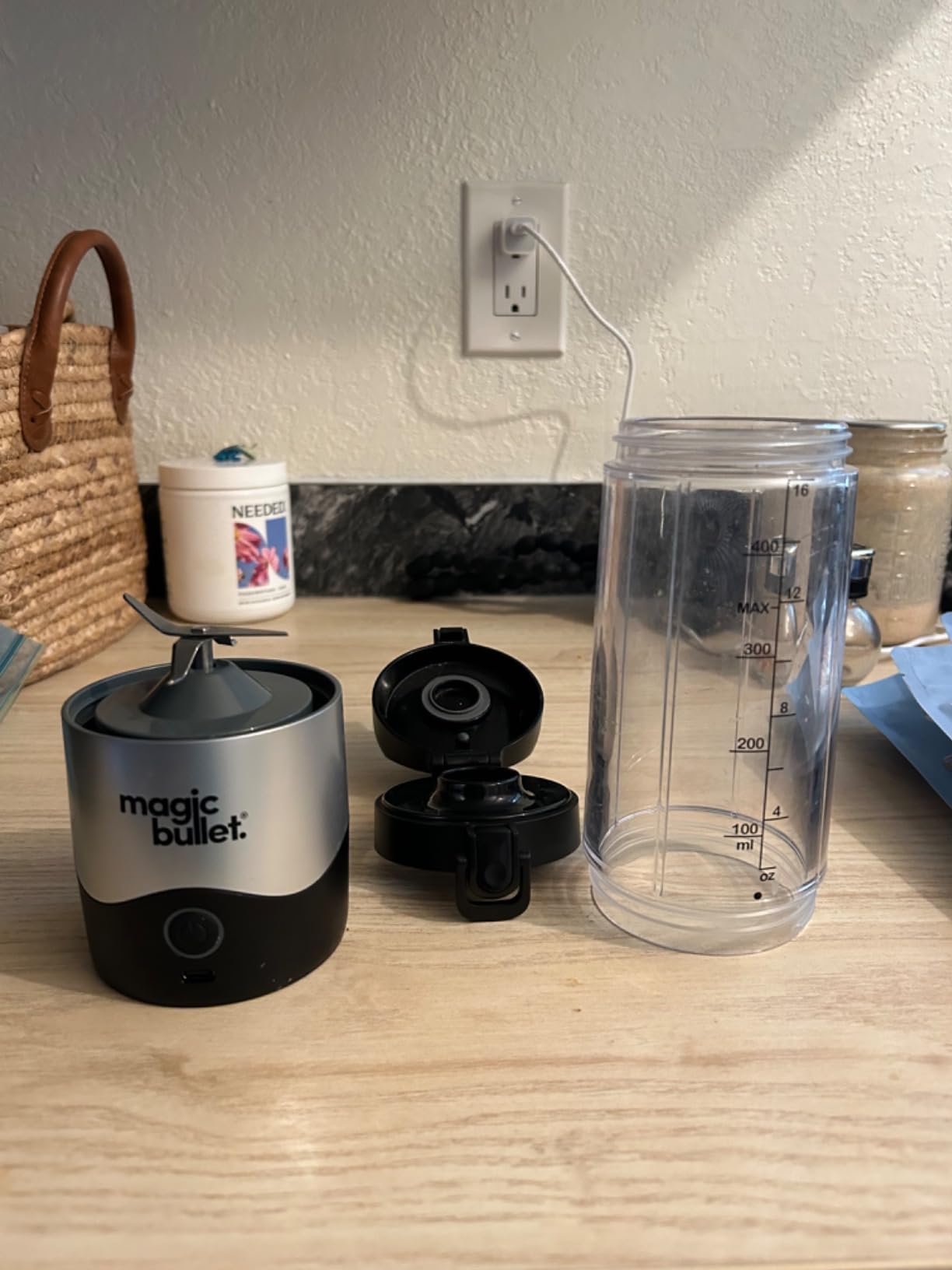 magic bullet Portable Blender MBPB50100 Silver, 16 oz - Customer Photo 1