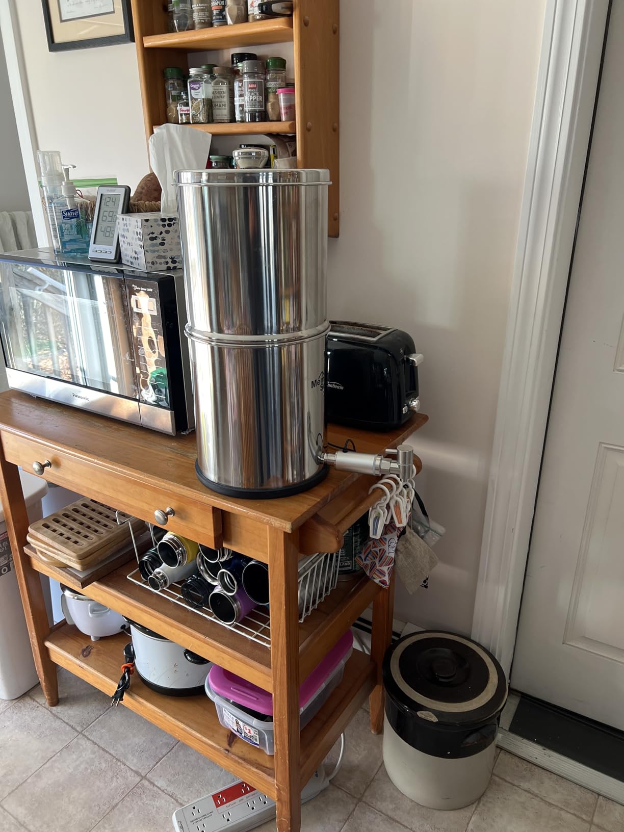Membrane Solutions UV Countertop Water Filtration System, Stainless Steel 2.25G Gravity Water Filter with 3 Pack 0.1-Micron UF Filters, for Home, Camping, and RVing (U3P) Customer Review Membrane Solutions UV Countertop Water Filtration System, Stainless Steel 2.25G Gravity Water Filter with 3 Pack 0.1-Micron UF Filters, for Home, Camping, and RVing (U3P) - Customer Photo 1