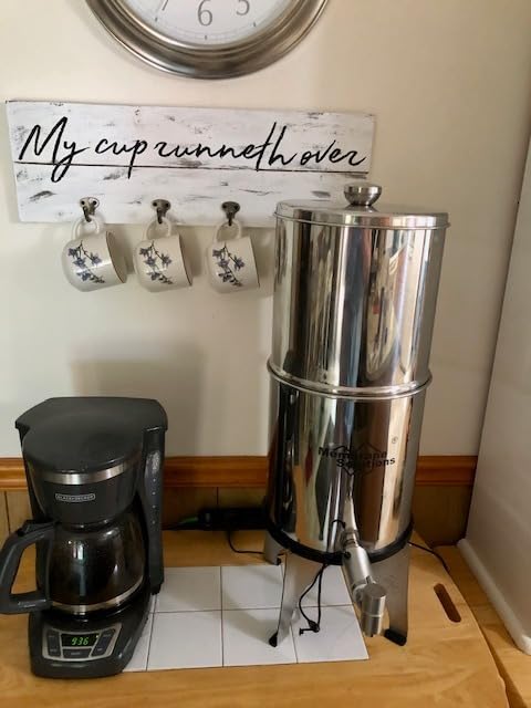 Membrane Solutions UV Countertop Water Filtration System, Stainless Steel 2.25G Gravity Water Filter with 3 Pack 0.1-Micron UF Filters, for Home, Camping, and RVing (U3P) Customer Review Membrane Solutions UV Countertop Water Filtration System, Stainless Steel 2.25G Gravity Water Filter with 3 Pack 0.1-Micron UF Filters, for Home, Camping, and RVing (U3P) - Customer Photo 3