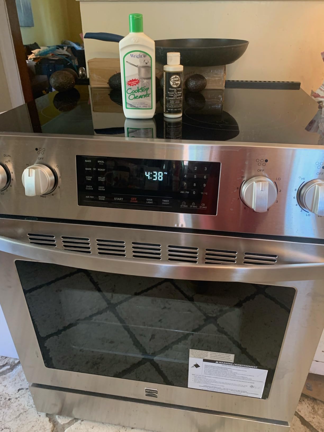 Kenmore Front Control Electric Range Oven with 5 Cooktop Elements with 7 Cooking Power Options, True Convection, Steam and Self Clean, Freestanding Oven, 4.8 cu. ft. Capacity Stainless Steel Customer Review Kenmore Front Control Electric Range Oven with 5 Cooktop Elements with 7 Cooking Power Options, True Convection, Steam and Self Clean, Freestanding Oven, 4.8 cu. ft. Capacity Stainless Steel - Customer Photo 1