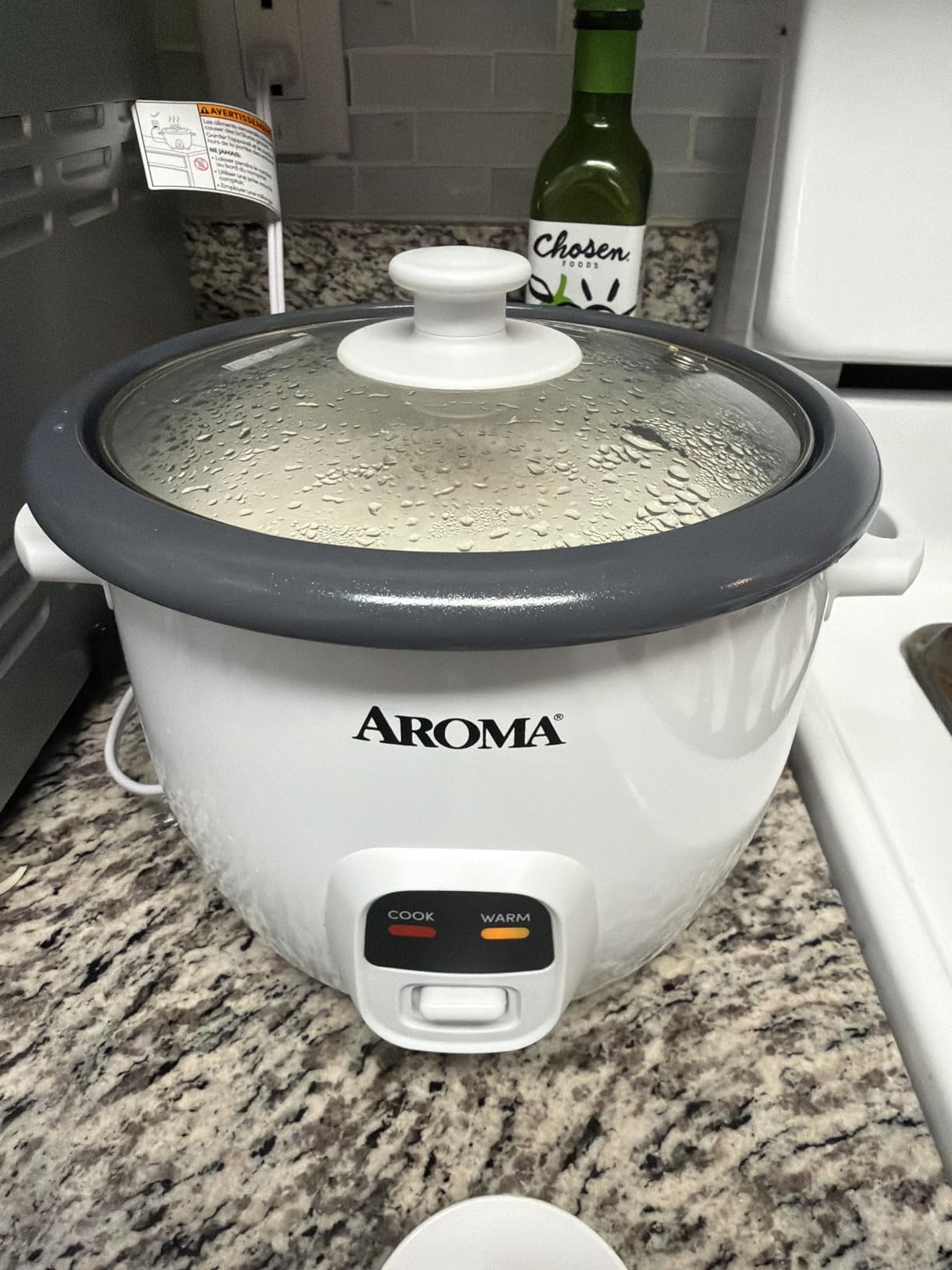 AROMA Rice Cooker, 3-Cup (Uncooked) / 6-Cup (Cooked), Small Rice Cooker, Oatmeal Cooker, Soup Maker, Auto Keep Warm, 1.5 Qt, White, ARC-393NG Customer Review AROMA Rice Cooker, 3-Cup (Uncooked) / 6-Cup (Cooked), Small Rice Cooker, Oatmeal Cooker, Soup Maker, Auto Keep Warm, 1.5 Qt, White, ARC-393NG - Customer Photo 2
