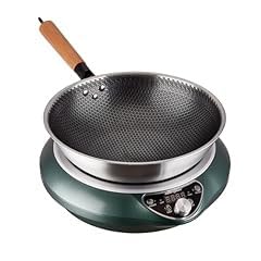 Wok Induction Cooktop 1700W 120V Burner Induction Curved Electric Stove Hot Plate Round Bottom Frying Evenly - Customer Photo 5