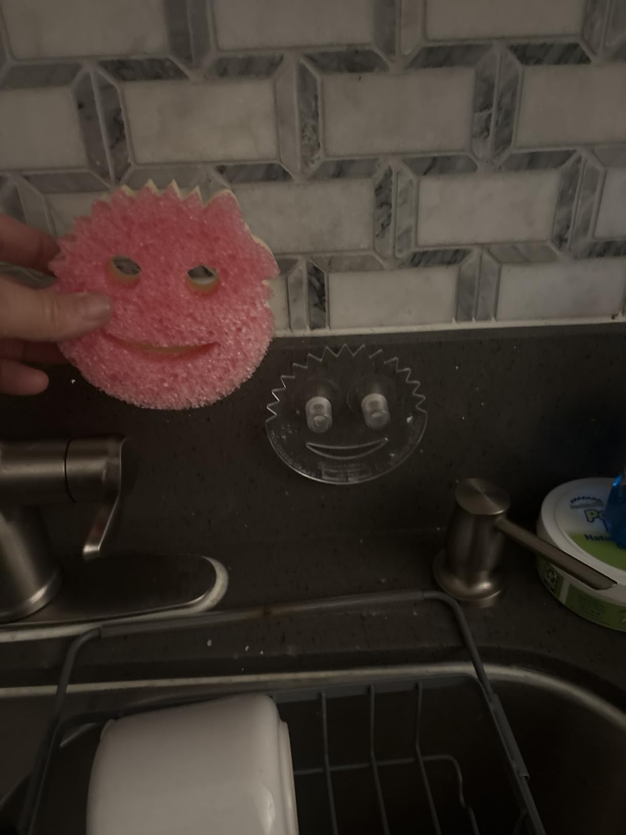 Scrub Daddy 4 Scrub Daddy Sponges & 4 Scrub Mommy Kitchen Sponges - Scratch-Free for Dishes & Multipurpose Cleaning - BPA Free & Made with Polymer Foam - Stain & Odor Resistant (8 Pack) - Customer Photo 1