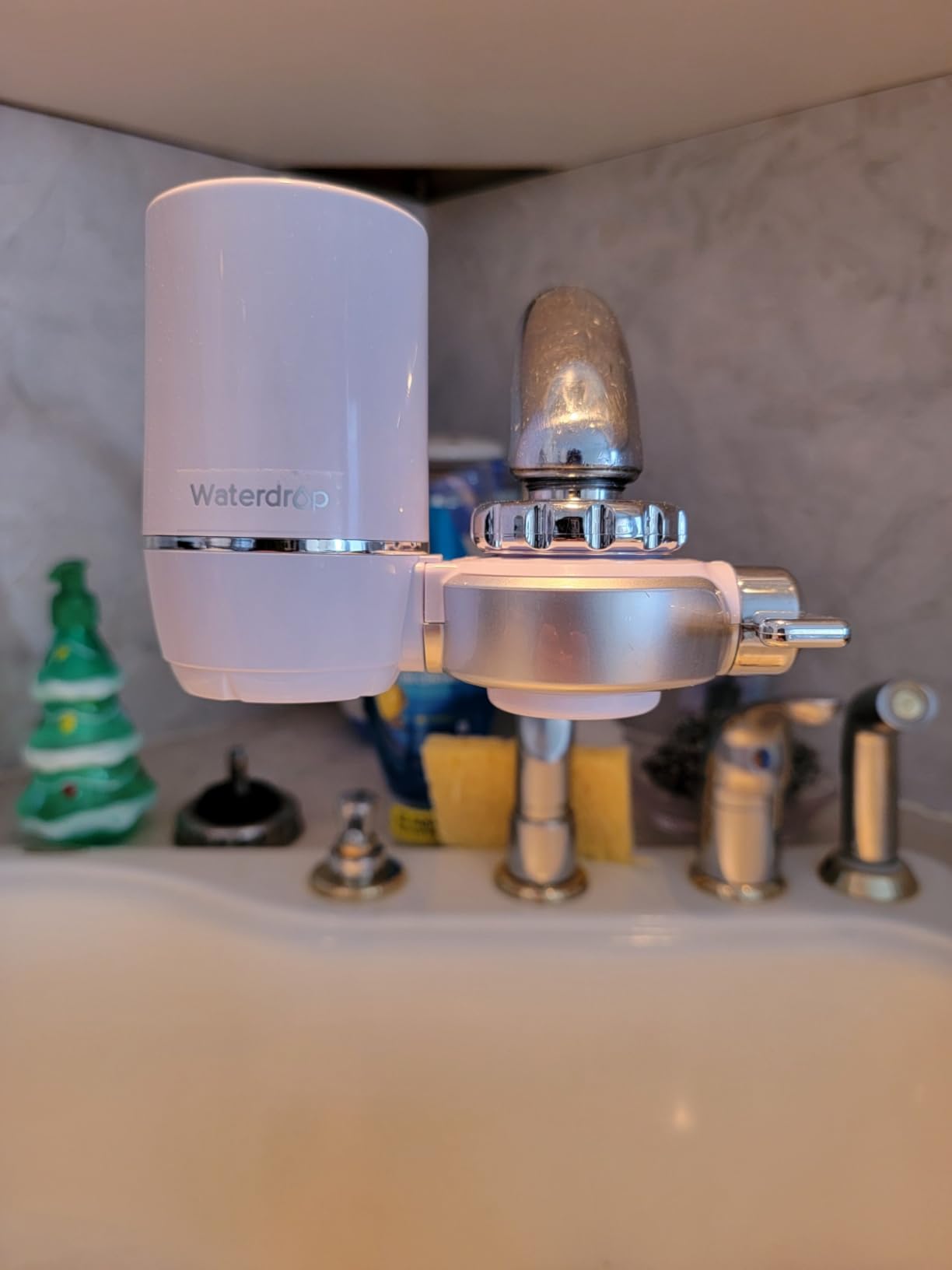 Waterdrop Water Filter for Sink Faucet, 360° Rotating Stainless Steel, NSF Certified Water Purifier for Kitchen Sink, 12 Months Long Lasting Tap Water Filter, Reduce Chlorine, 4 Filters Customer Review Waterdrop Water Filter for Sink Faucet, 360° Rotating Stainless Steel, NSF Certified Water Purifier for Kitchen Sink, 12 Months Long Lasting Tap Water Filter, Reduce Chlorine, 4 Filters - Customer Photo 2