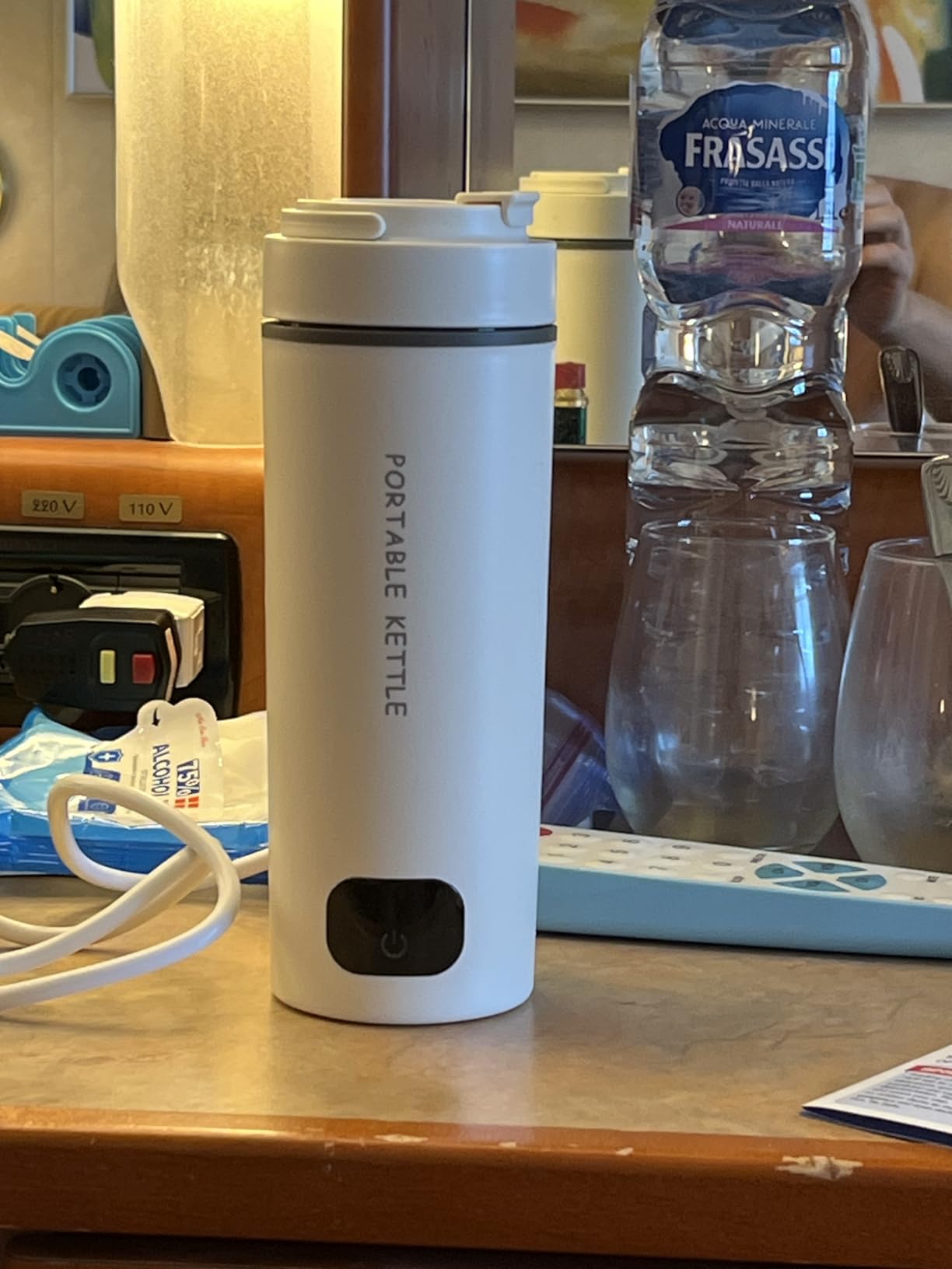 HDQ 2026 Travel Kettle, 110V~240V Any Voltage Portable Kettle for Travel, 6 Temperature Controls Portable Water Heater, 316 Stainless Steel Small Electric Kettle, Auto Shut Off & Boil Dry Protection Customer Review HDQ 2026 Travel Kettle, 110V~240V Any Voltage Portable Kettle for Travel, 6 Temperature Controls Portable Water Heater, 316 Stainless Steel Small Electric Kettle, Auto Shut Off & Boil Dry Protection - Customer Photo 1