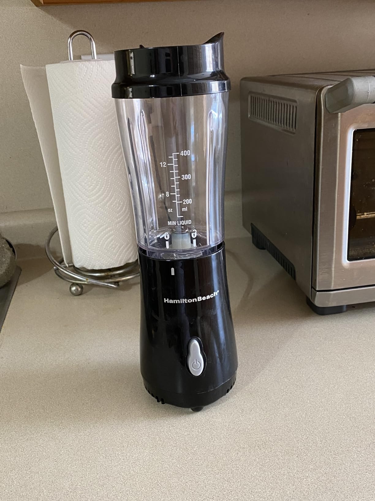 Hamilton Beach Portable Blender for Shakes and Smoothies, 14 Oz BPA Free Travel Cup & Lid, Durable Stainless Steel Blades, Personal Smoothie Blender, Tranquil Blue (51172) - Customer Photo 1