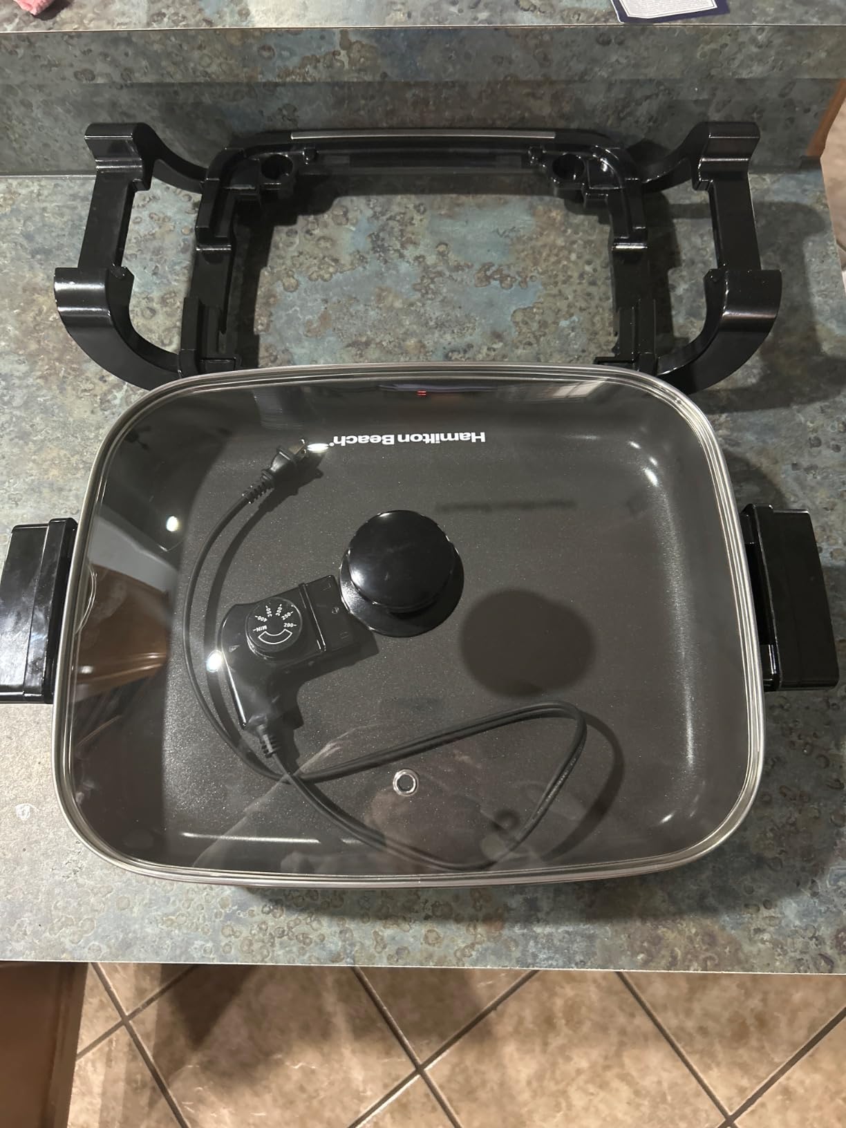 Hamilton Beach Electric Skillet with PFAS-Free Durathon Ceramic Coating, Removable 12x15 Hamilton Beach Electric Skillet with PFAS-Free Durathon Ceramic Coating, Removable 12x15