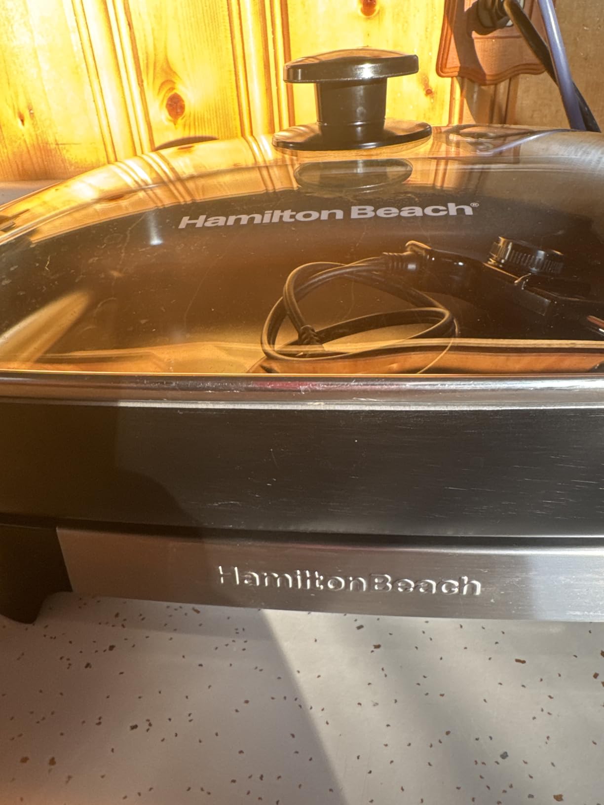 Hamilton Beach Electric Skillet with PFAS-Free Durathon Ceramic Coating, Removable 12x15 Hamilton Beach Electric Skillet with PFAS-Free Durathon Ceramic Coating, Removable 12x15