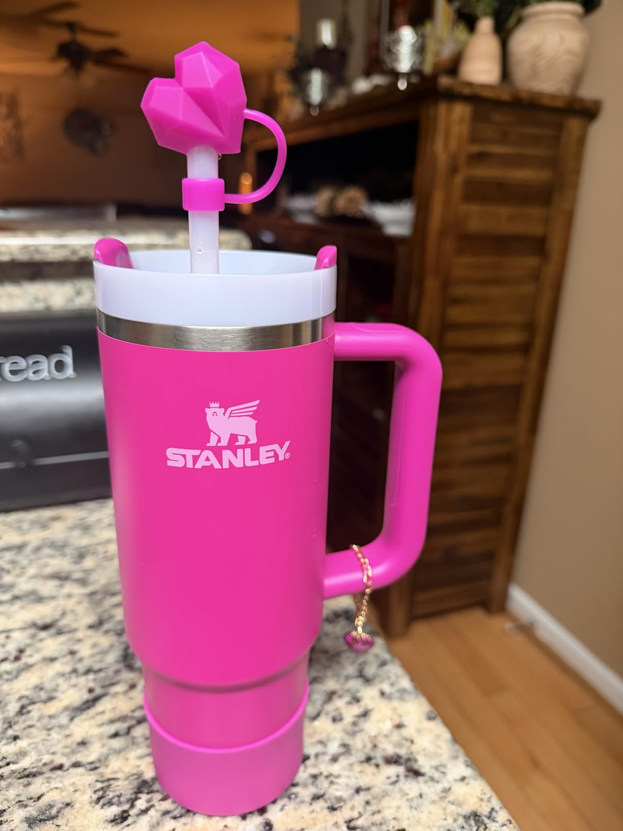 STANLEY Quencher H2.0 Tumbler with Handle and Straw 40 oz | Flowstate 3-Position Lid | Cup Holder Compatible for Travel | Insulated Stainless Steel Cup | BPA-Free | Rose Quartz 2.0 Customer Review STANLEY Quencher H2.0 Tumbler with Handle and Straw 40 oz | Flowstate 3-Position Lid | Cup Holder Compatible for Travel | Insulated Stainless Steel Cup | BPA-Free | Rose Quartz 2.0 - Customer Photo 1