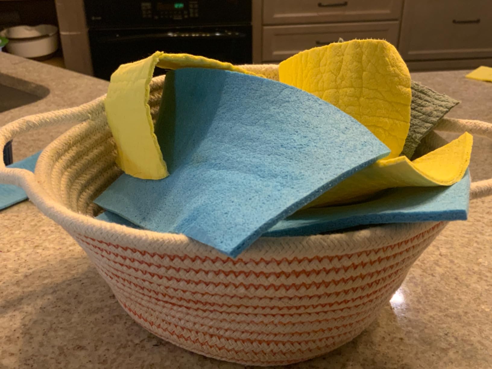AIDEA Swedish Dishcloths for Kitchen, 20PK, Reusable Paper Towels, Kitchen Washcloths Dish Rags, Eco Friendly No Odor Reusable Cleaning Cloths, Cellulose Sponge Cloths, 7