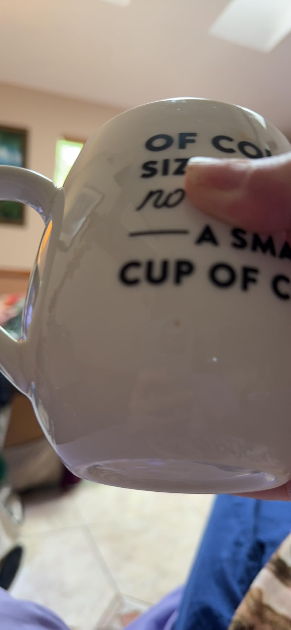 MIECOO Large Ceramic Coffee Mug, 24 Oz Coffee Cup for Office and Home, Big Jumbo Coffee Mug for Latte Milk Tea Cocoa Cereal, Dishwasher and Microwave Safe, Ideal for Family and Friends (Matte White) - Customer Photo 1