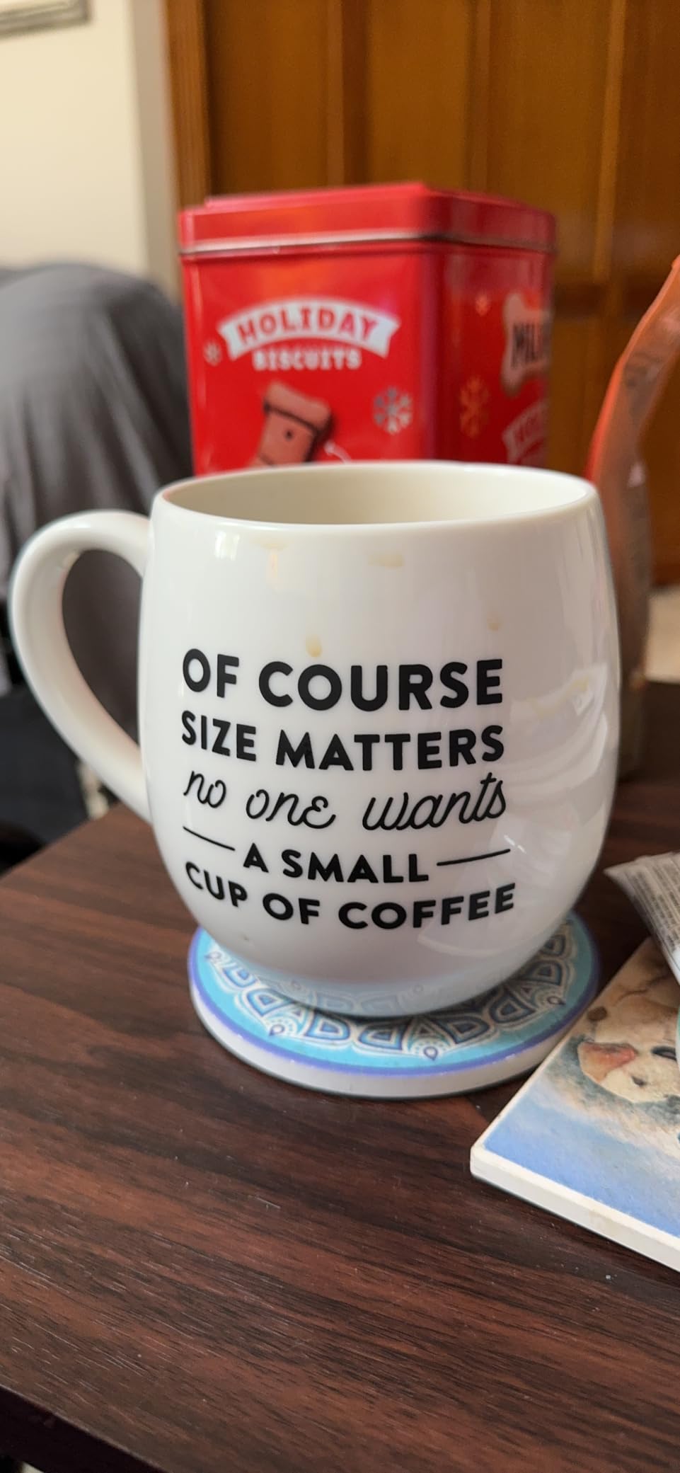 MIECOO Large Ceramic Coffee Mug, 24 Oz Coffee Cup for Office and Home, Big Jumbo Coffee Mug for Latte Milk Tea Cocoa Cereal, Dishwasher and Microwave Safe, Ideal for Family and Friends (Matte White) - Customer Photo 2