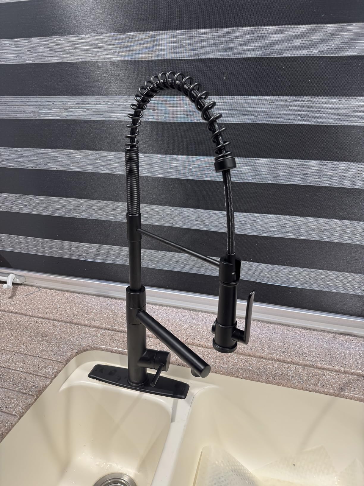 KRAUS Artec Pro Commercial Style 2-Function Single Handle Pull Down Kitchen Faucet with Pot Filler in Spot-Free Stainless Steel, KPF-1605SFS - Customer Photo 1